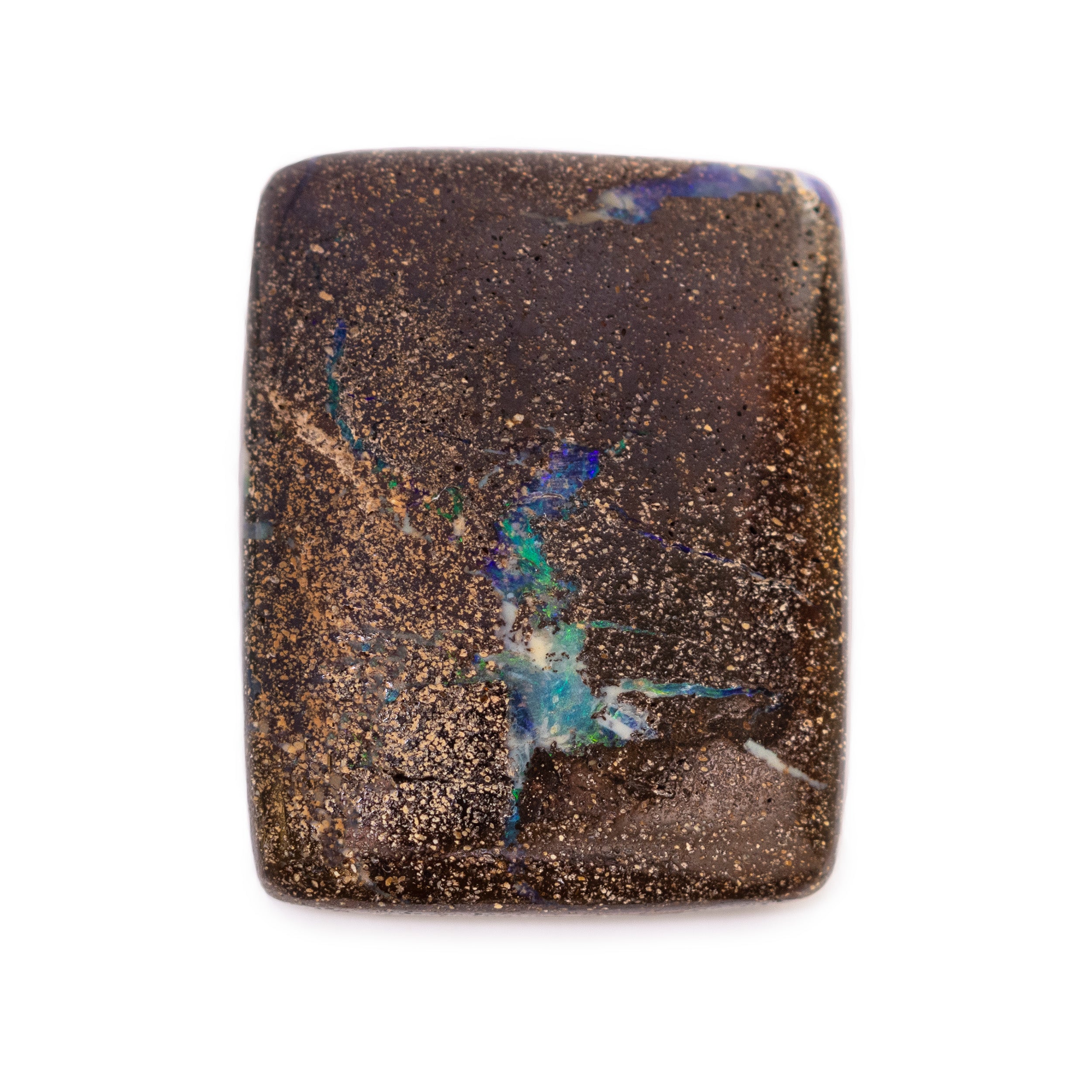 Freeform Australian Boulder Opal Approx 26x20.5mm