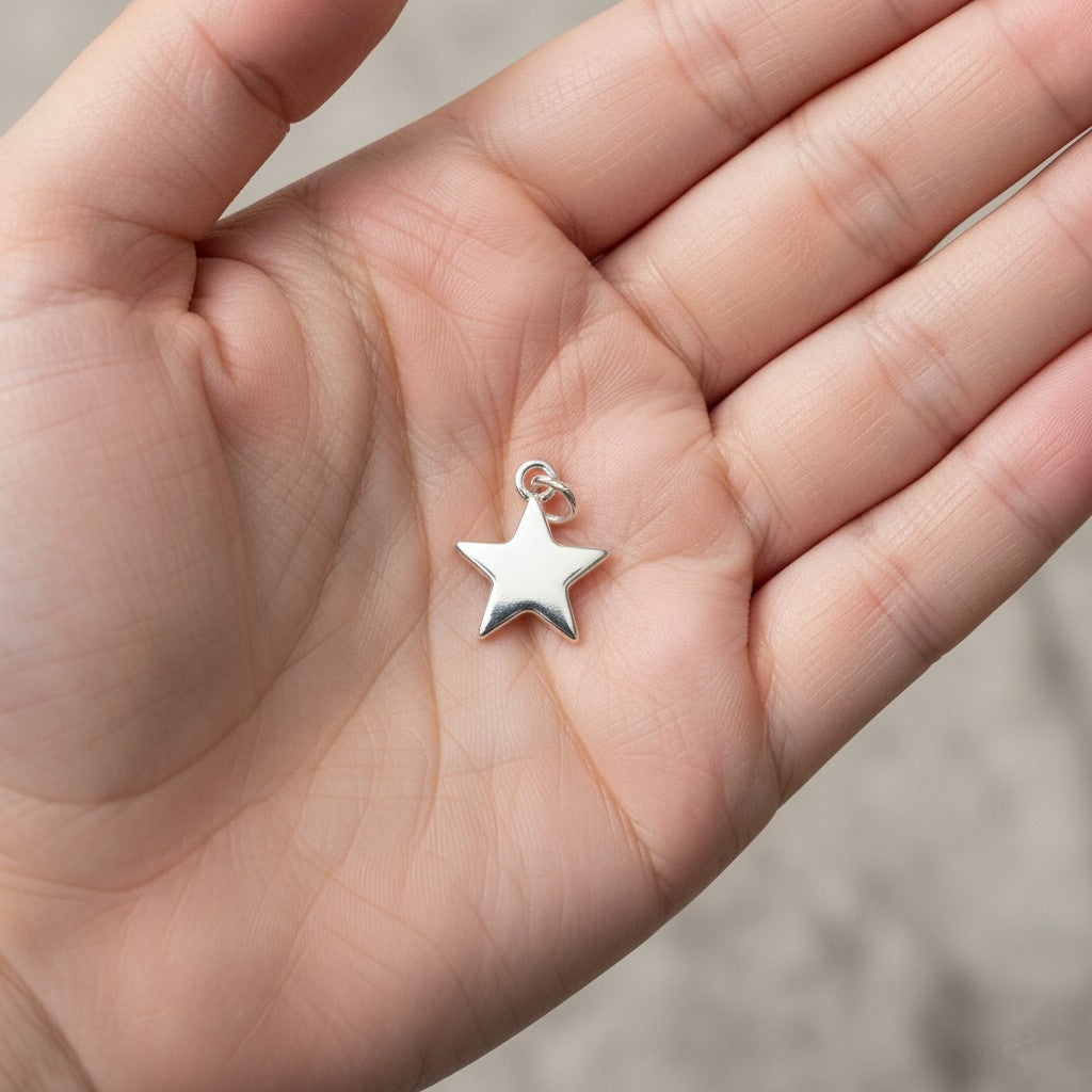 Silver Plated Star Charm