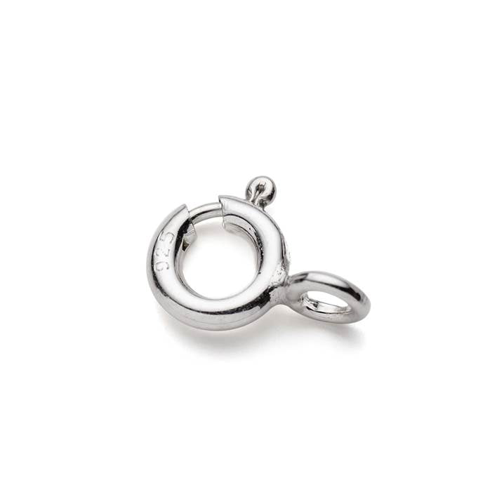 Sterling Silver 5mm Bolt Rings With Closed Ring pk10