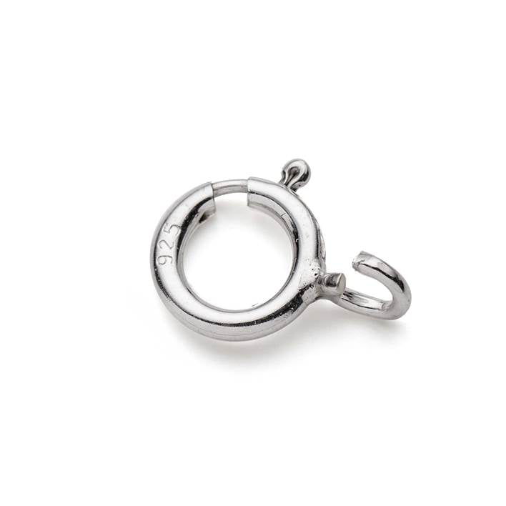 Sterling Silver 5mm Bolt Rings With Open Ring pk10