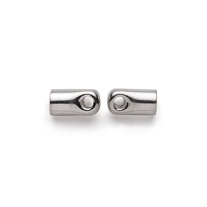 Sterling Silver End Caps Pair