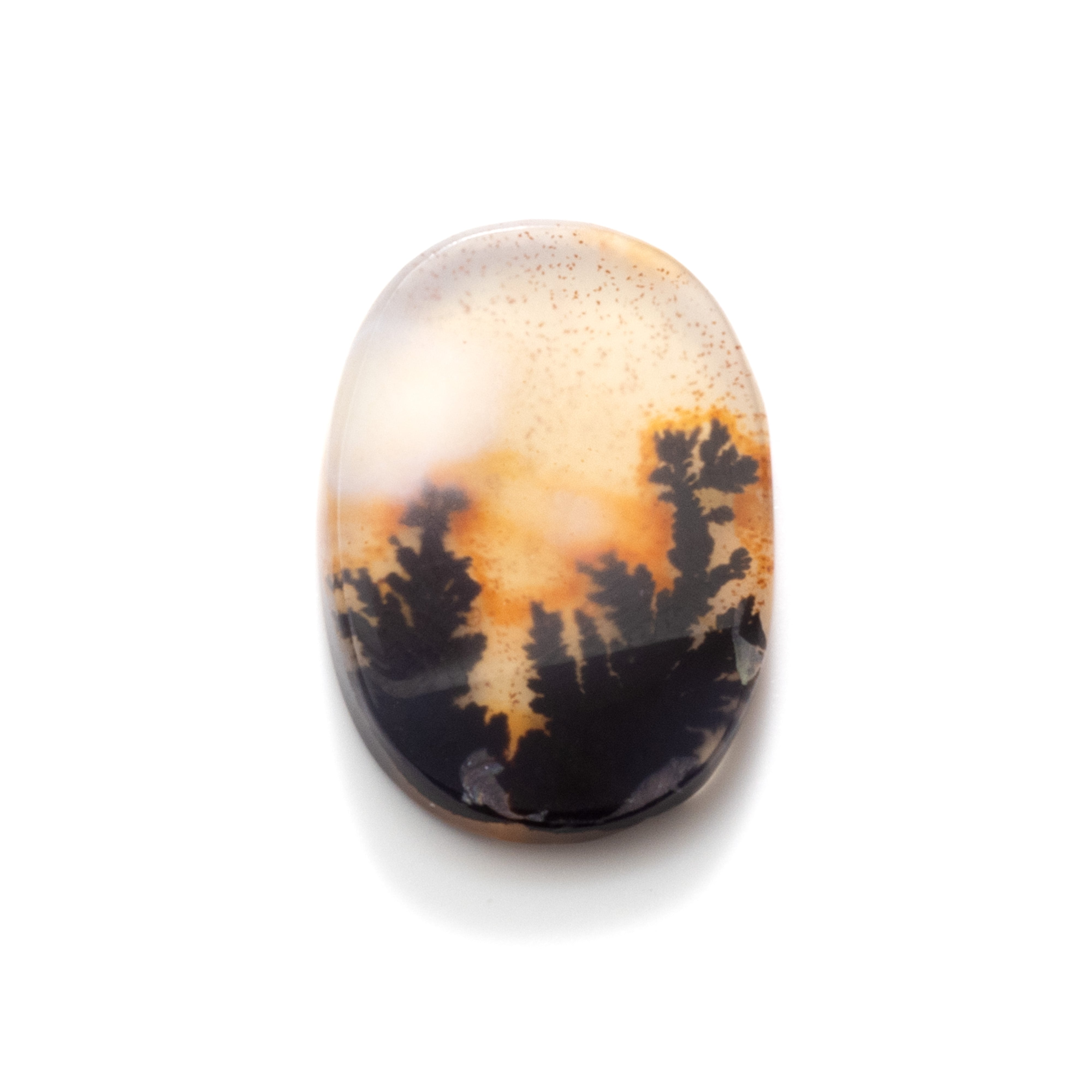 Dendrite Agate Flat Plate Freeform Cabochon