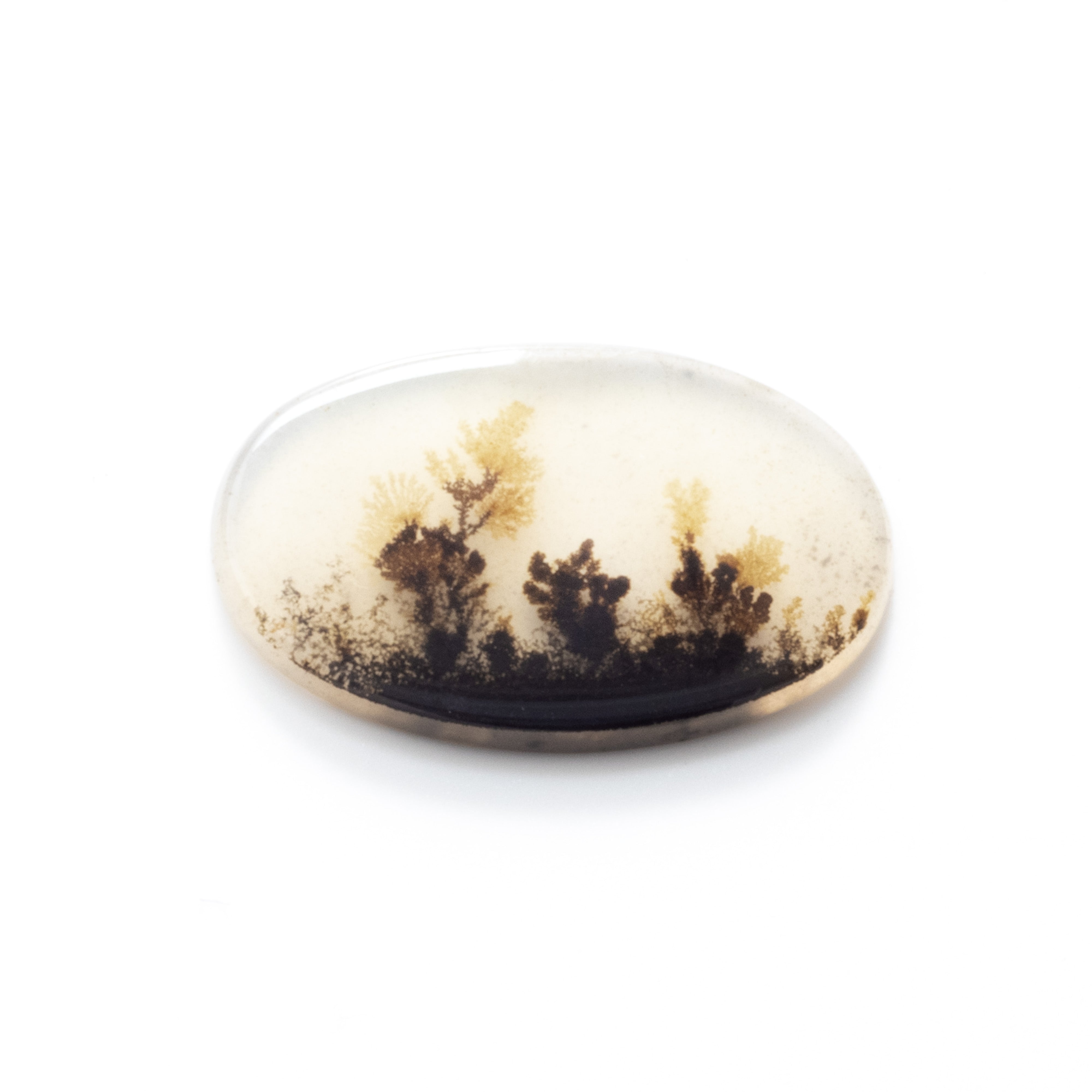 Dendrite Agate Flat Plate Freeform Cabochon