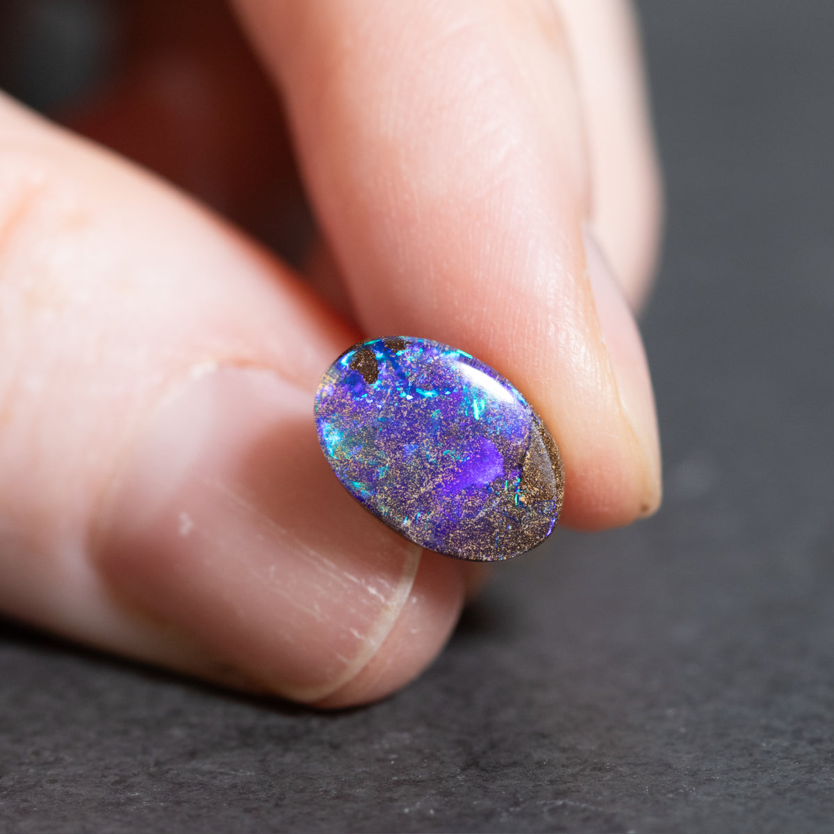 Australian Boulder Freeform Opal Cabochon 11.5x8mm