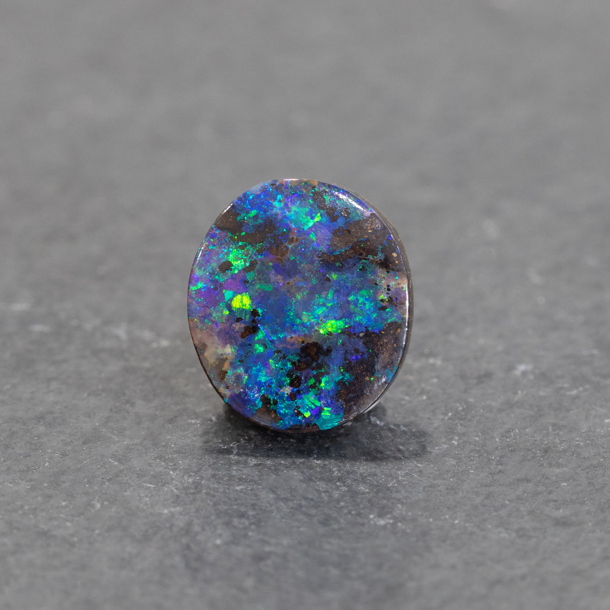 Australian Boulder Freeform Opal Cabochon 12x10.5mm