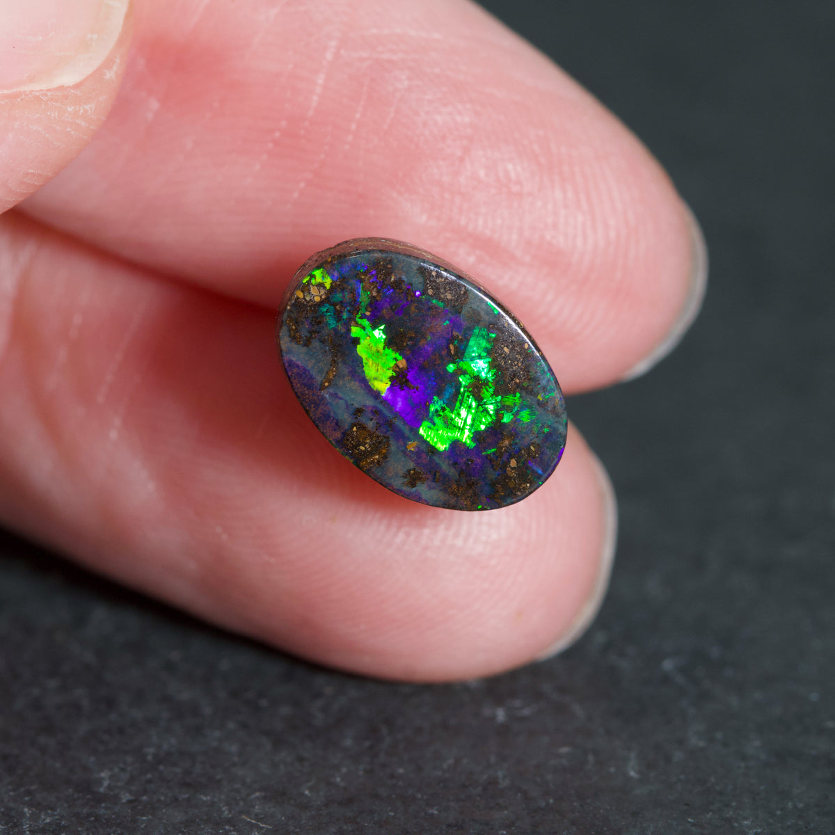 Australian Boulder Freeform Opal Cabochon 12x8mm