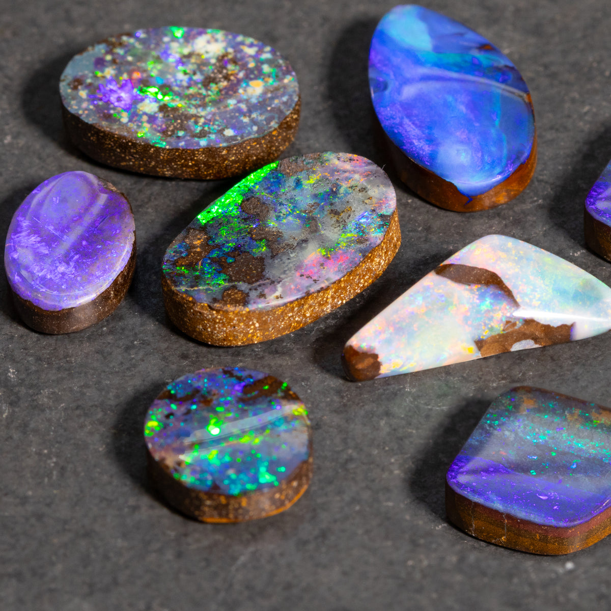 Aurora collection Australian Boulder Freeform Opal
