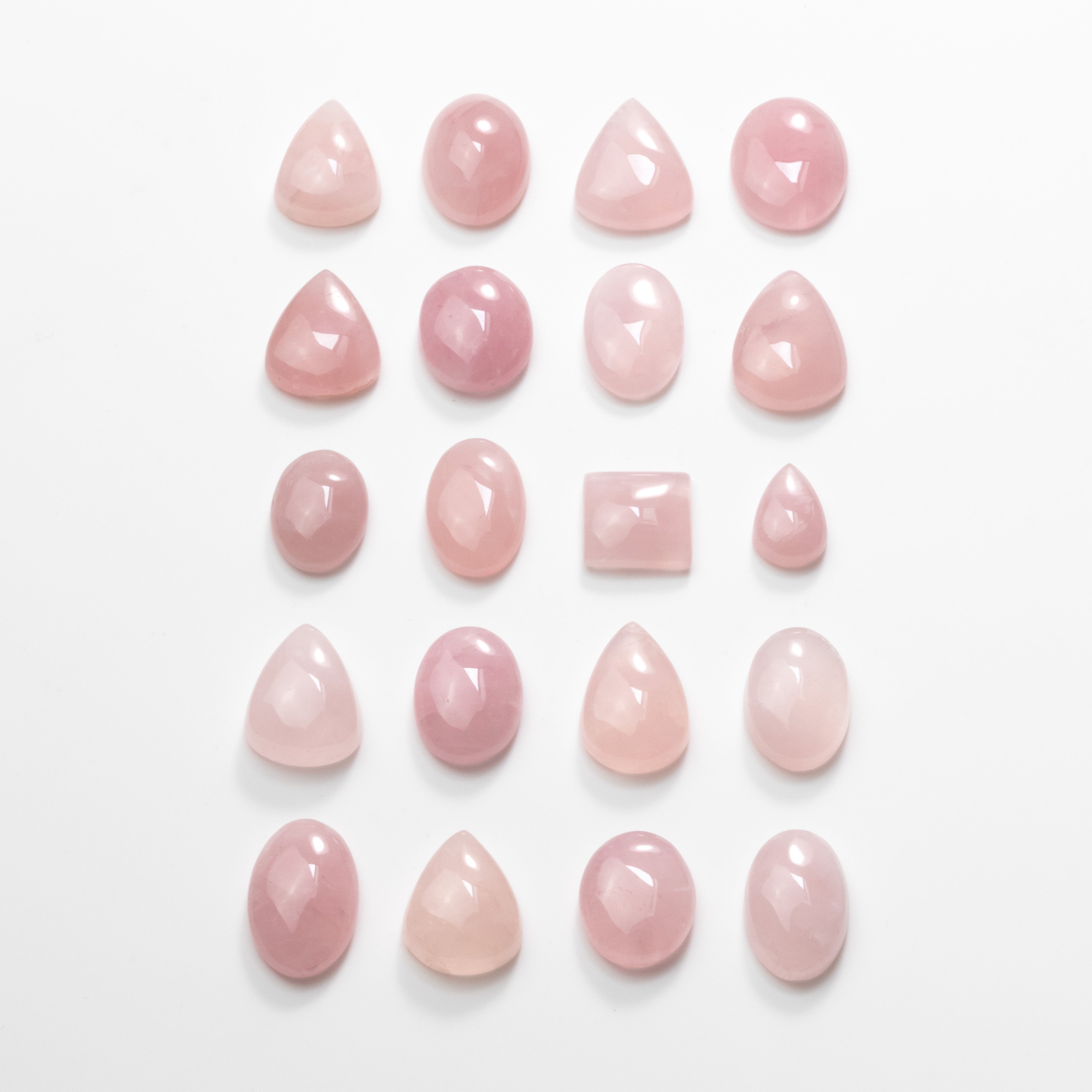 Rose Quartz Freeform Cabochons