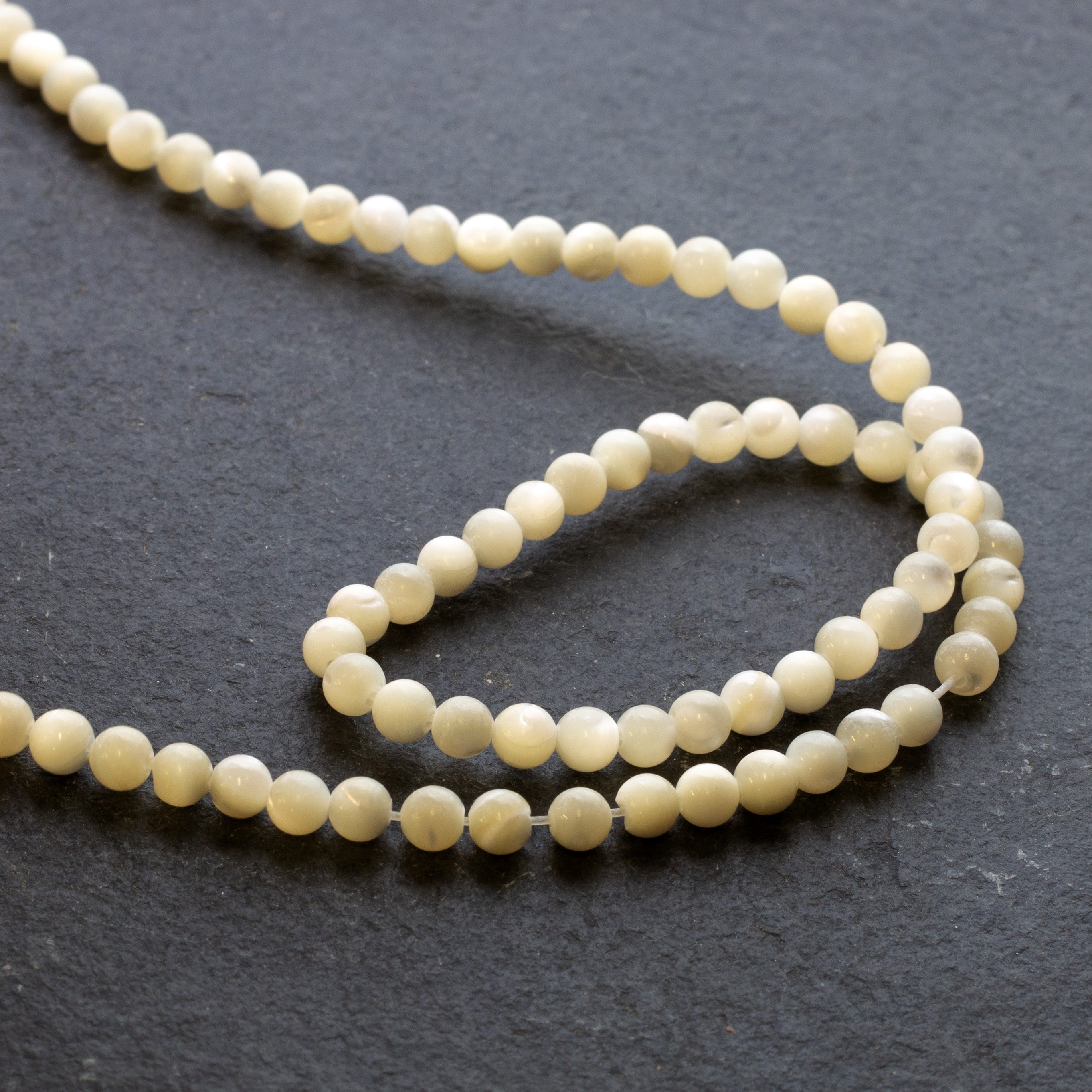 Mother Of Pearl Round Beads
