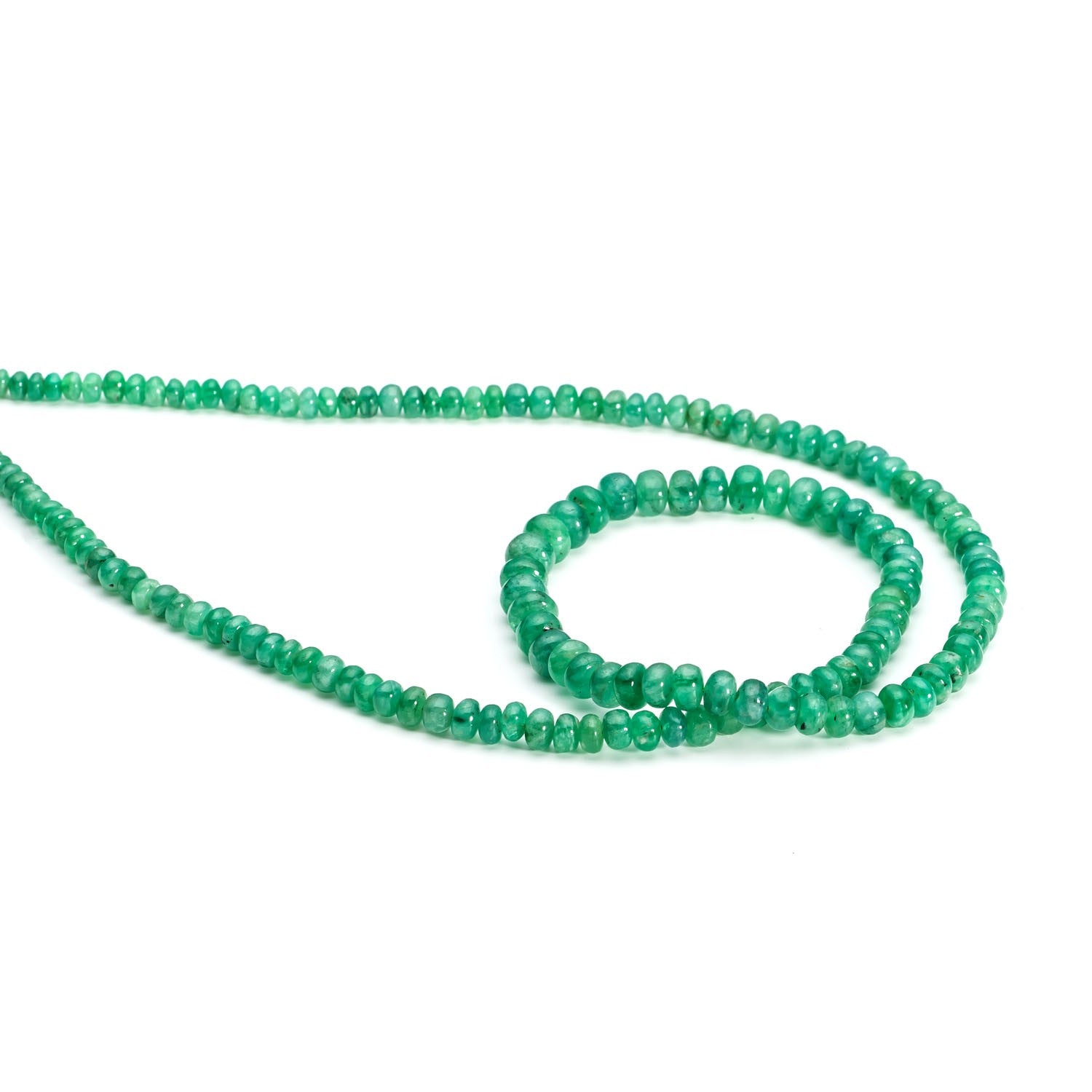 Emerald Rondelle Beads Approx 3mm