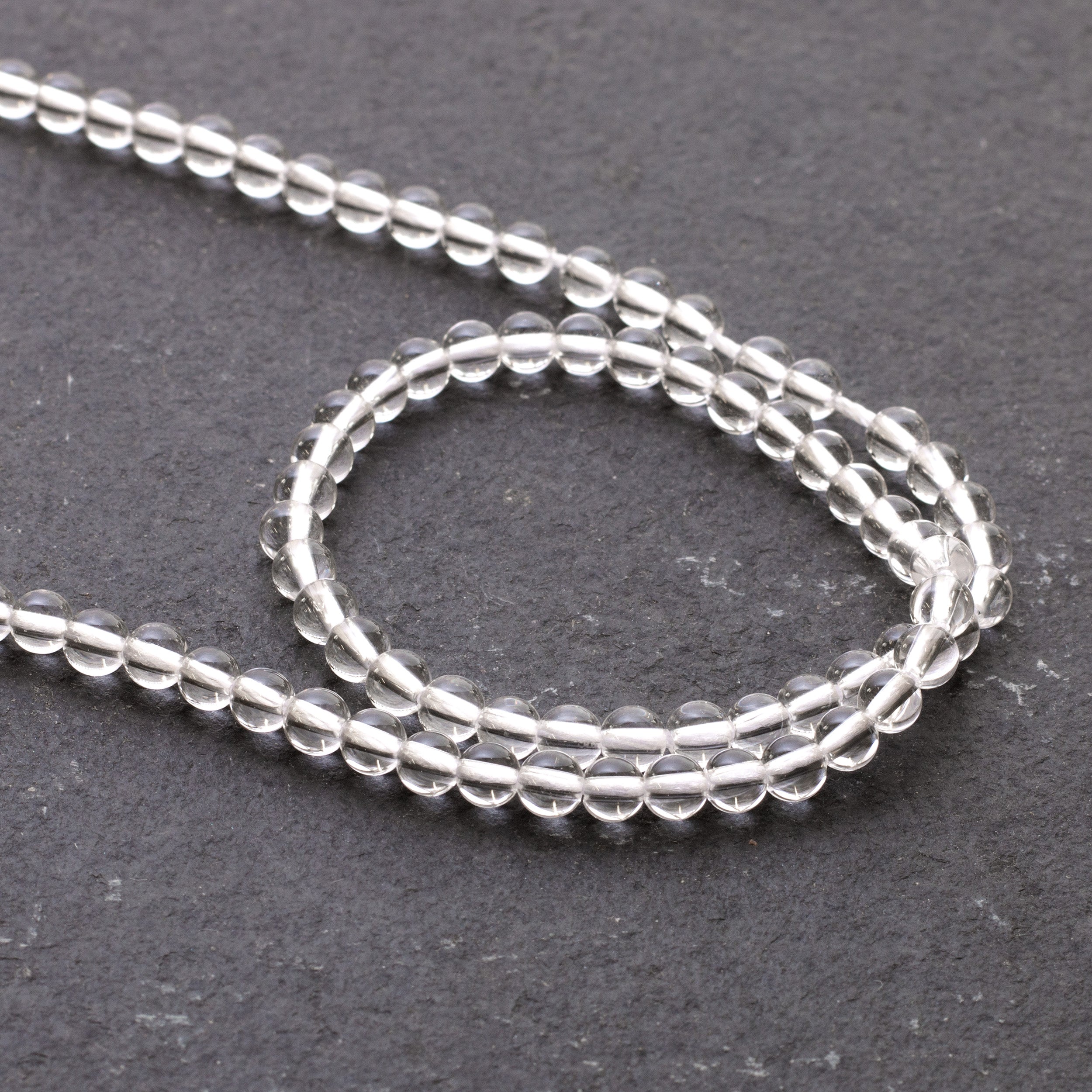 Crystal Quartz Round Beads