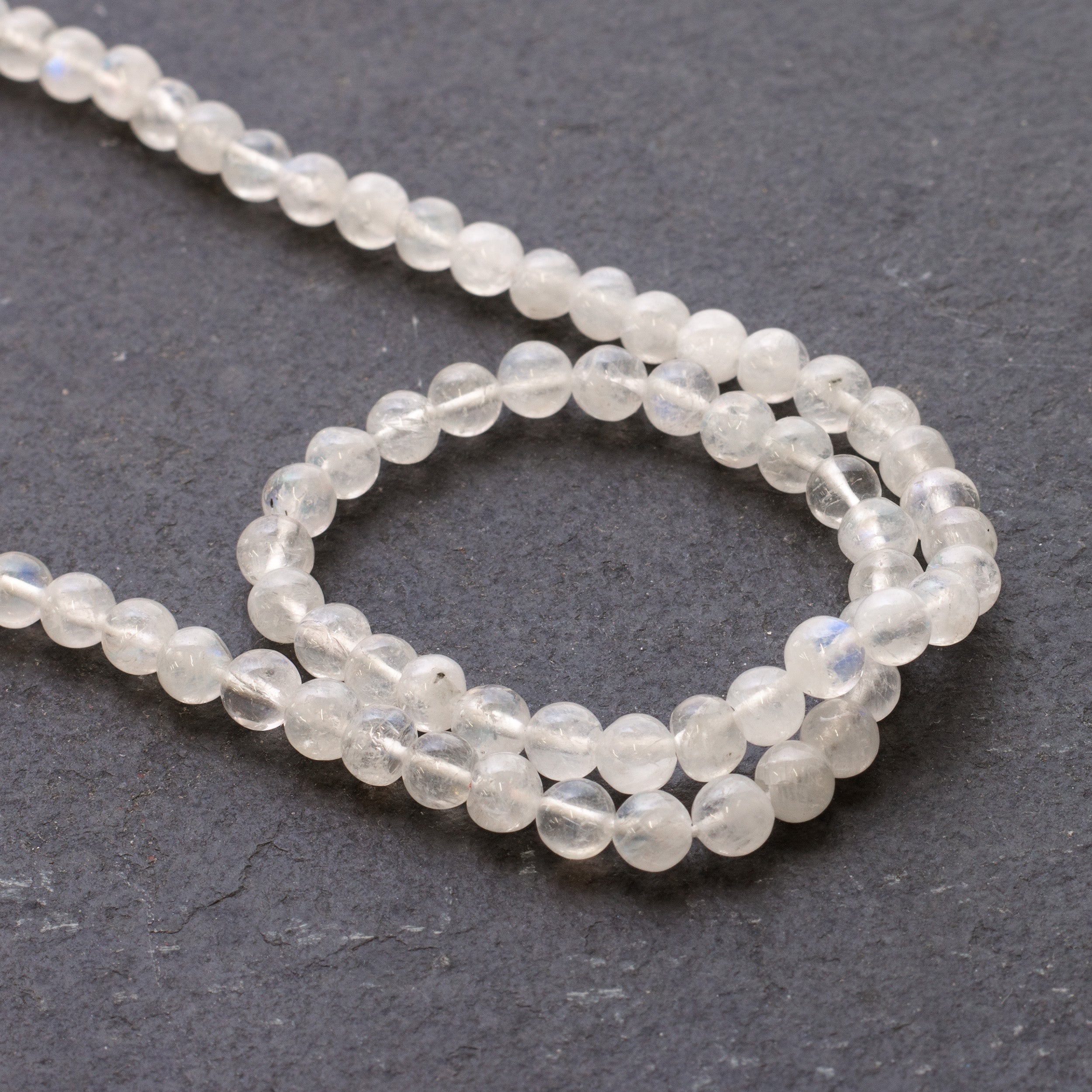 Rainbow Moonstone Round Beads Approx 4.5mm
