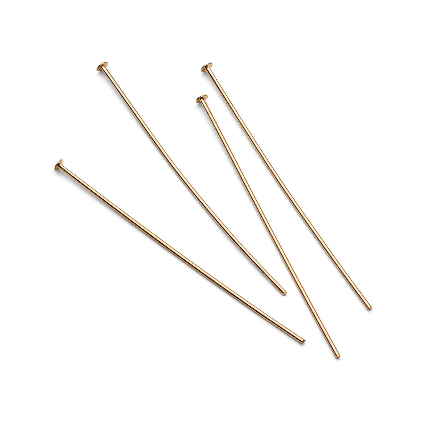 Plated 38mm Headpins pk50
