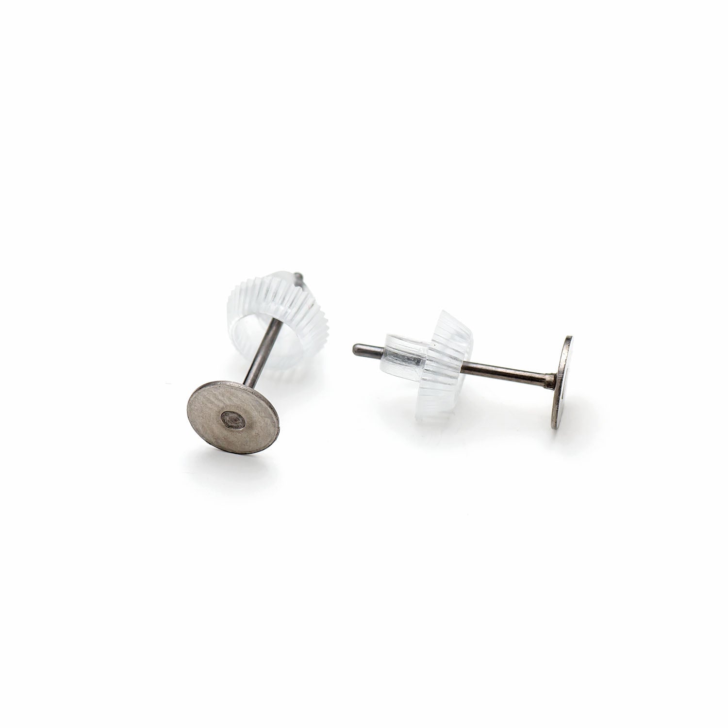 Surgical Steel Earstuds With 5mm Flat Plate pk10 Pairs