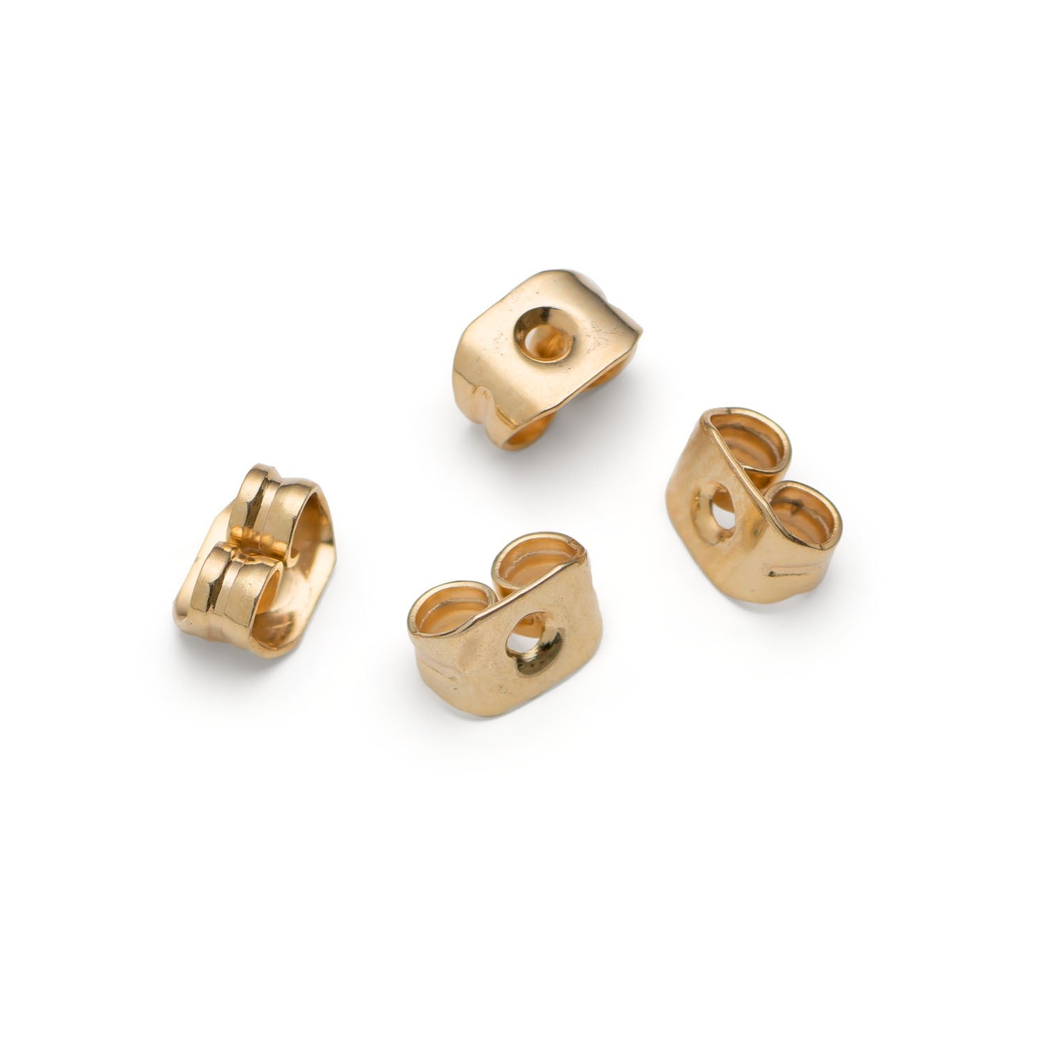 Plated Medium Earring Backs pk50