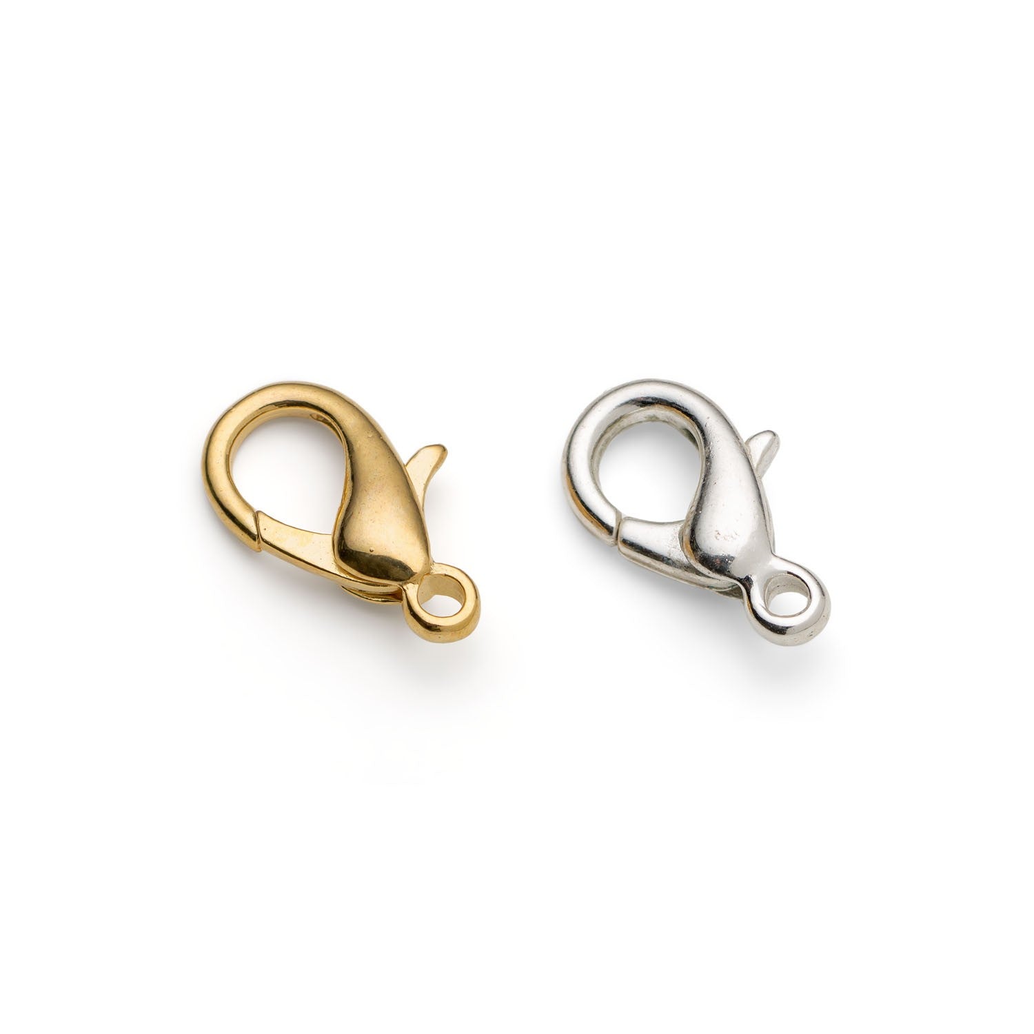 Plated Medium Carabiner Lobster Clasps pk10
