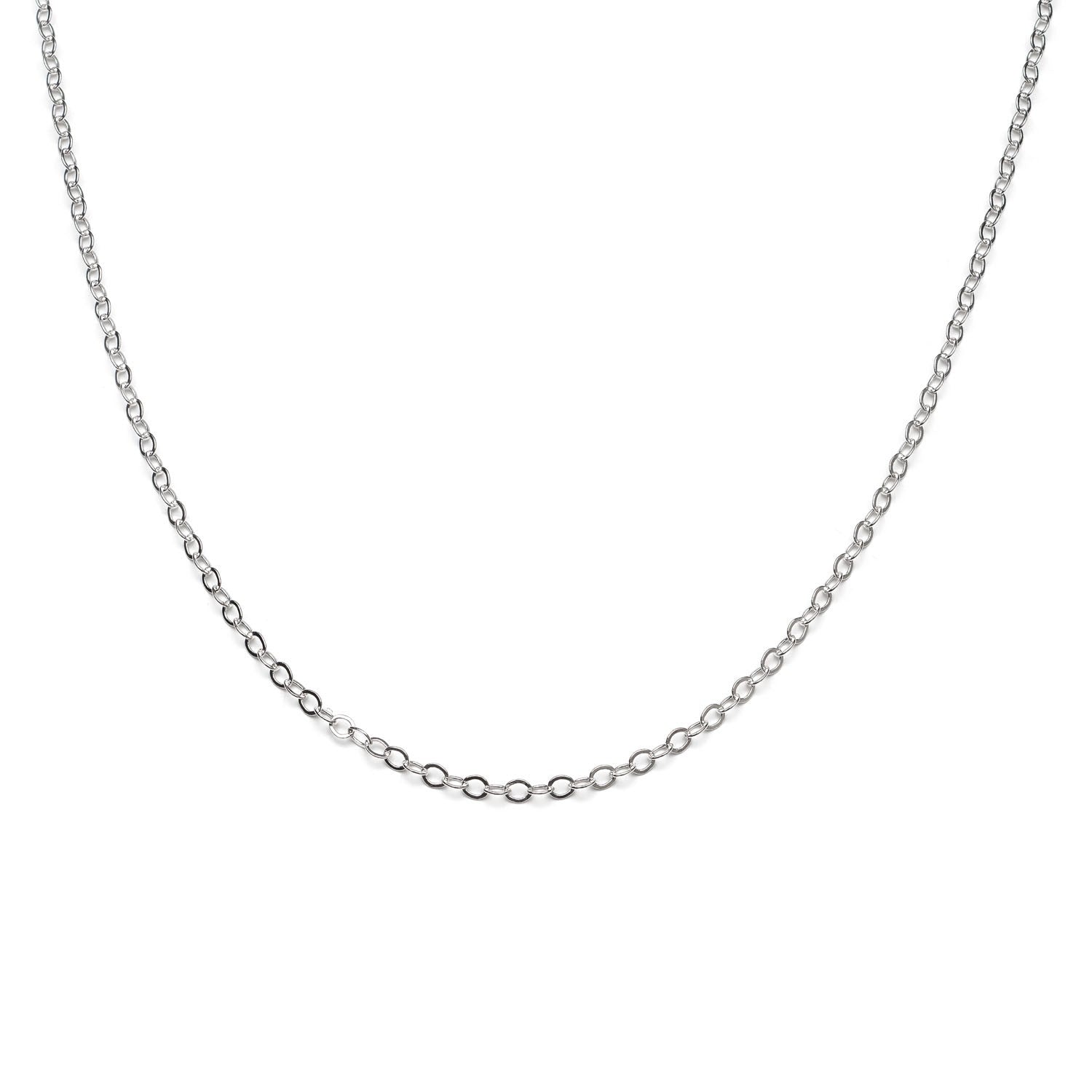 Sterling Silver Medium Flat Trace Chain