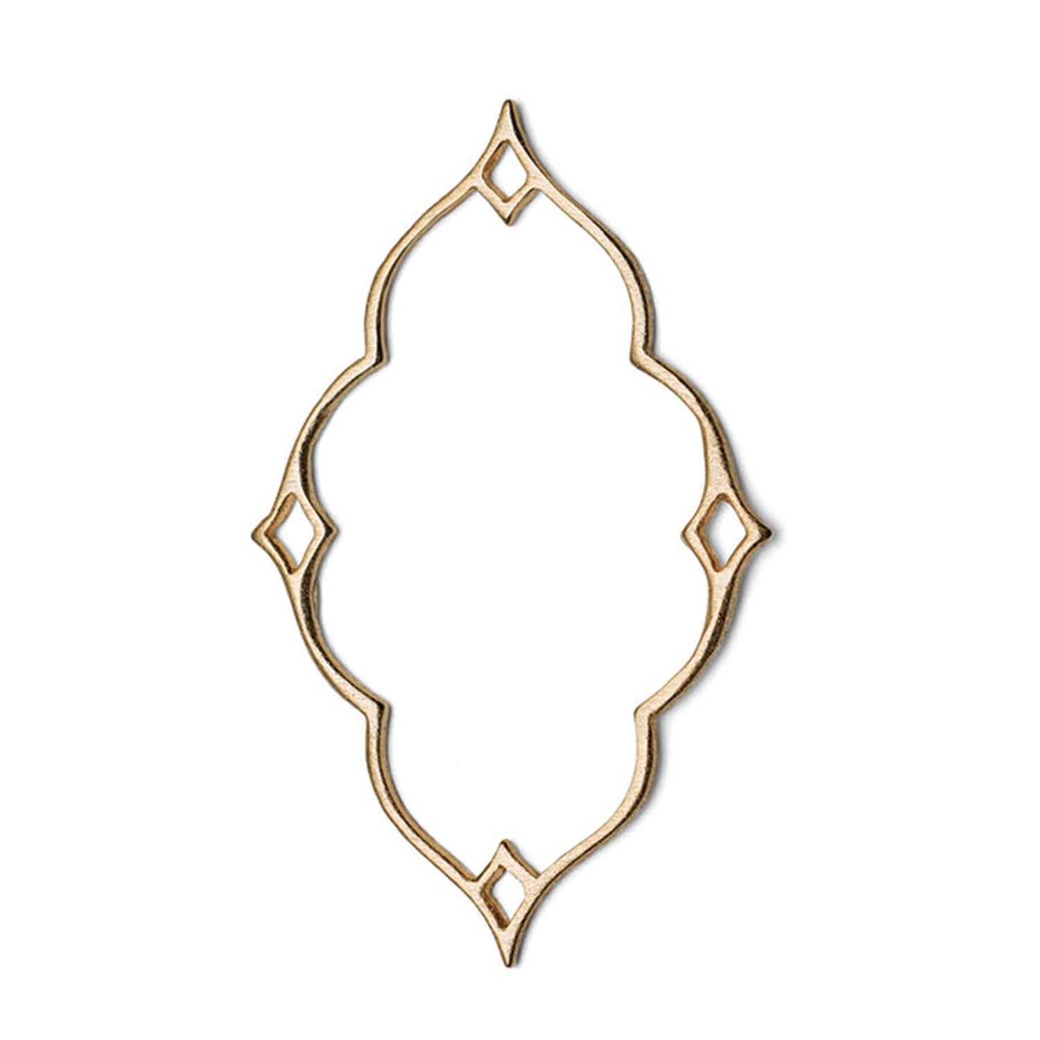 14ct Gold Vermeil Diamond Nimbus Pendant Charm