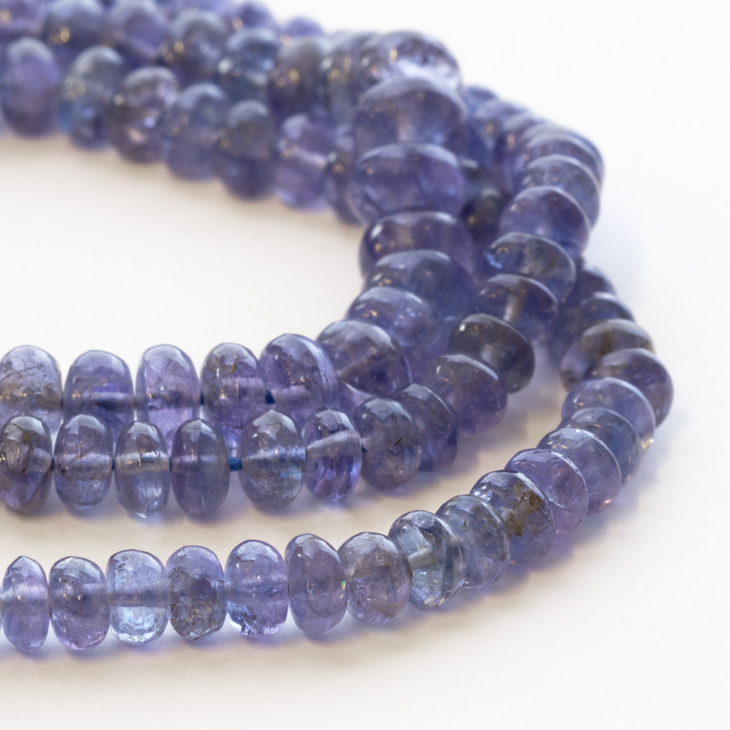 Tanzanite Rondelle Beads