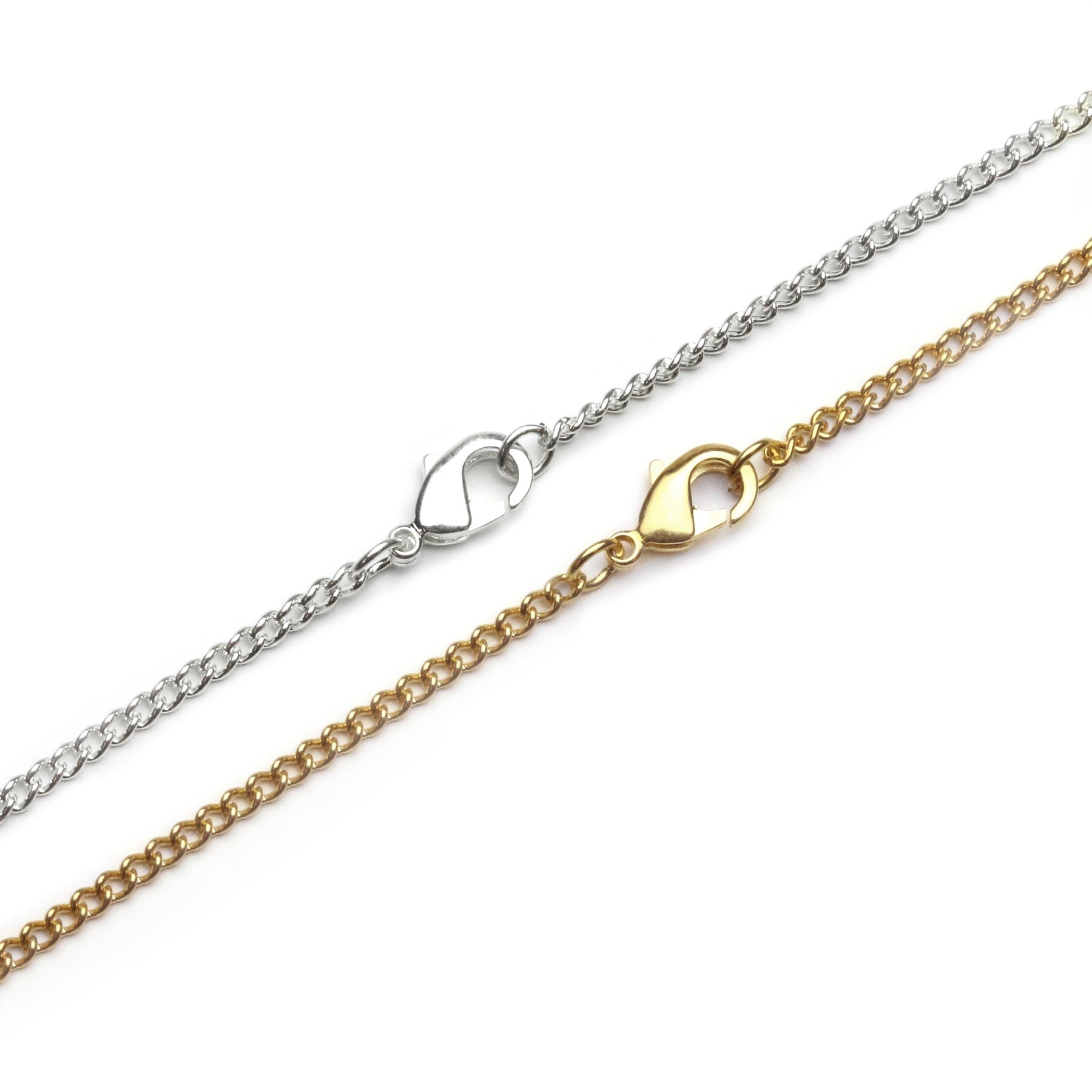 Plated Curb Chain 45cm Necklet