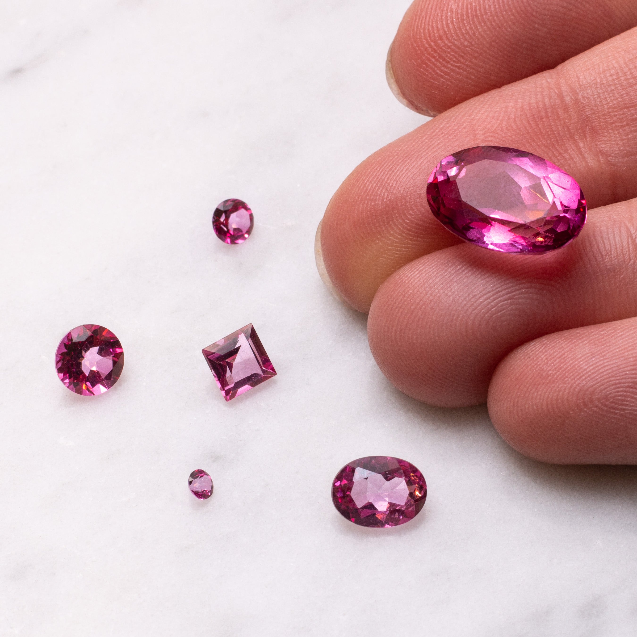 Pink Topaz Faceted Stones