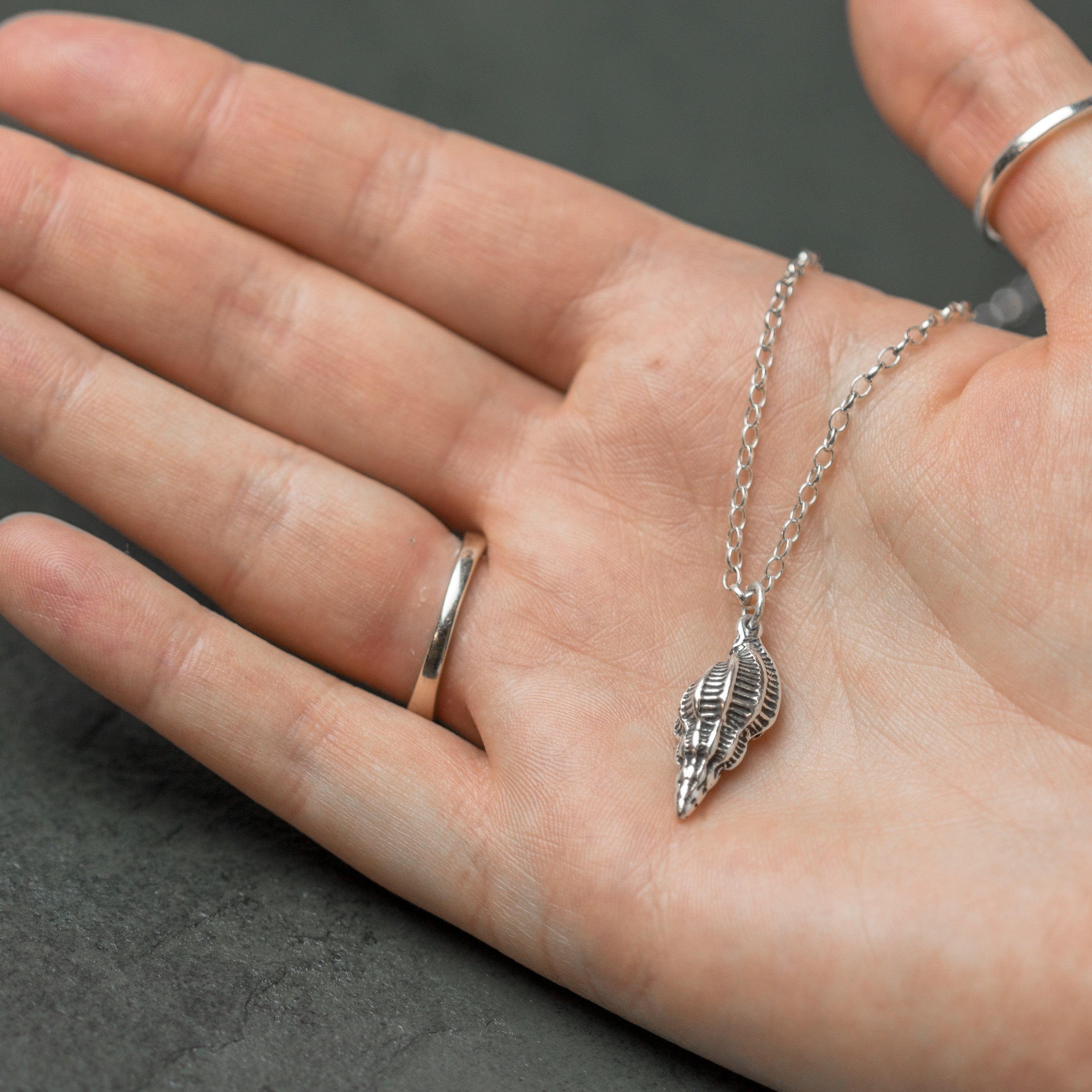 Sterling Silver Conch Shell Charm