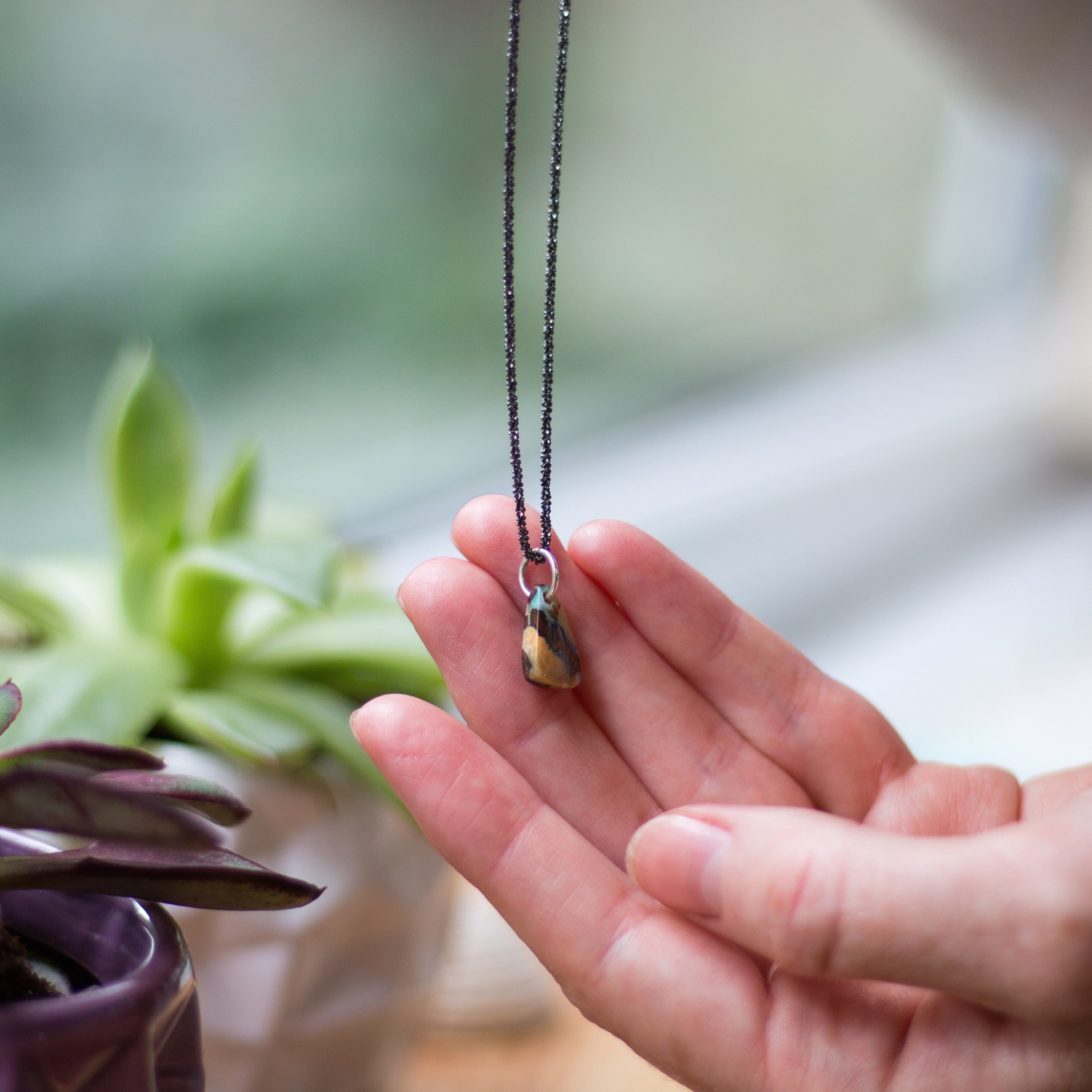 Sterling Silver Black Oxidized Diamond Cut Rope Chain