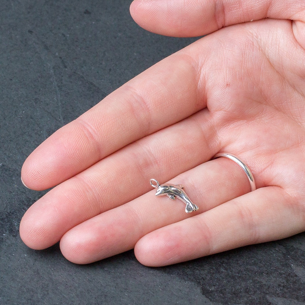 Sterling Silver Dolphin Charm