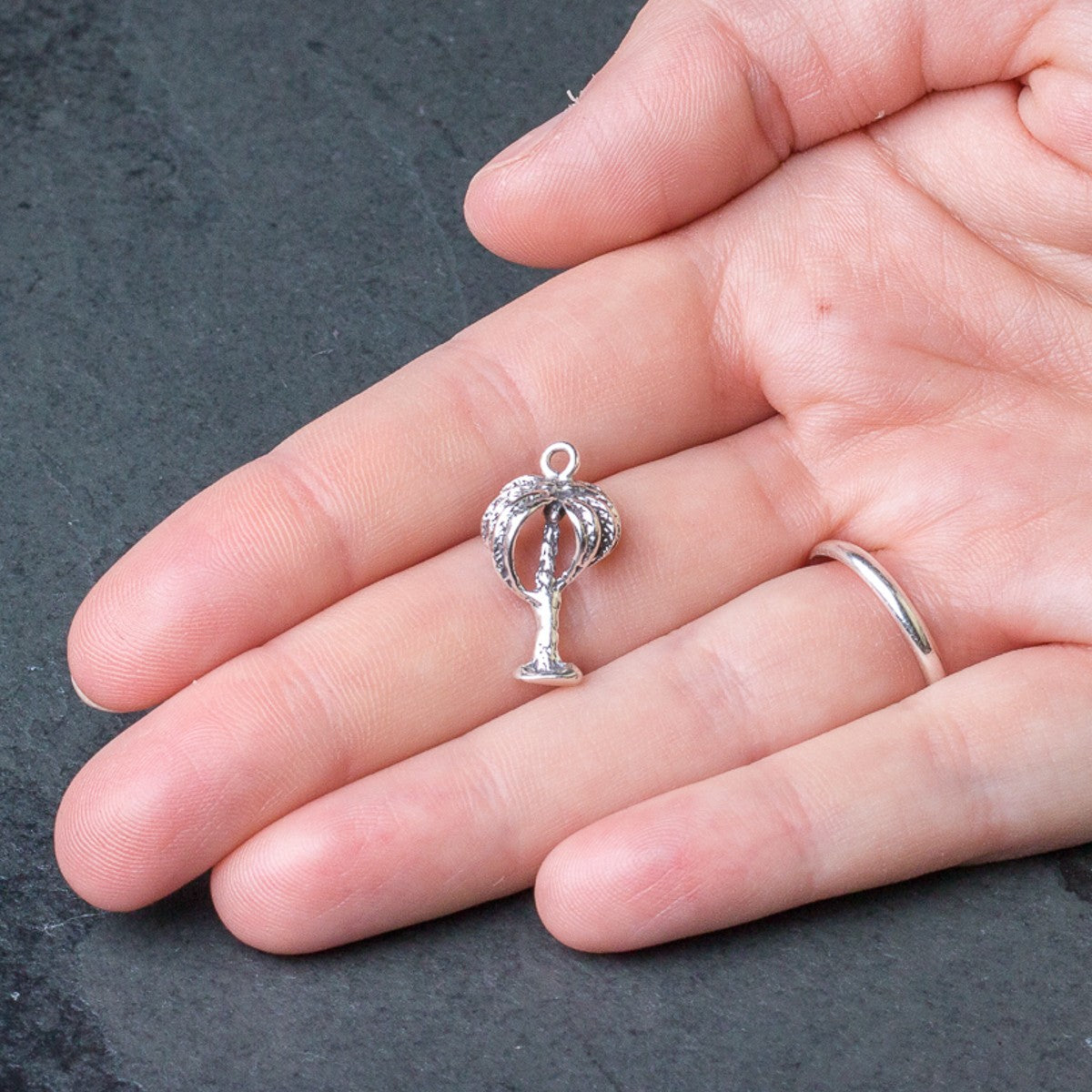Sterling Silver Palm Tree Charm