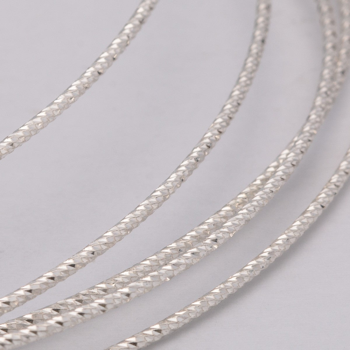 Sterling Silver Diamond Twisted Wire