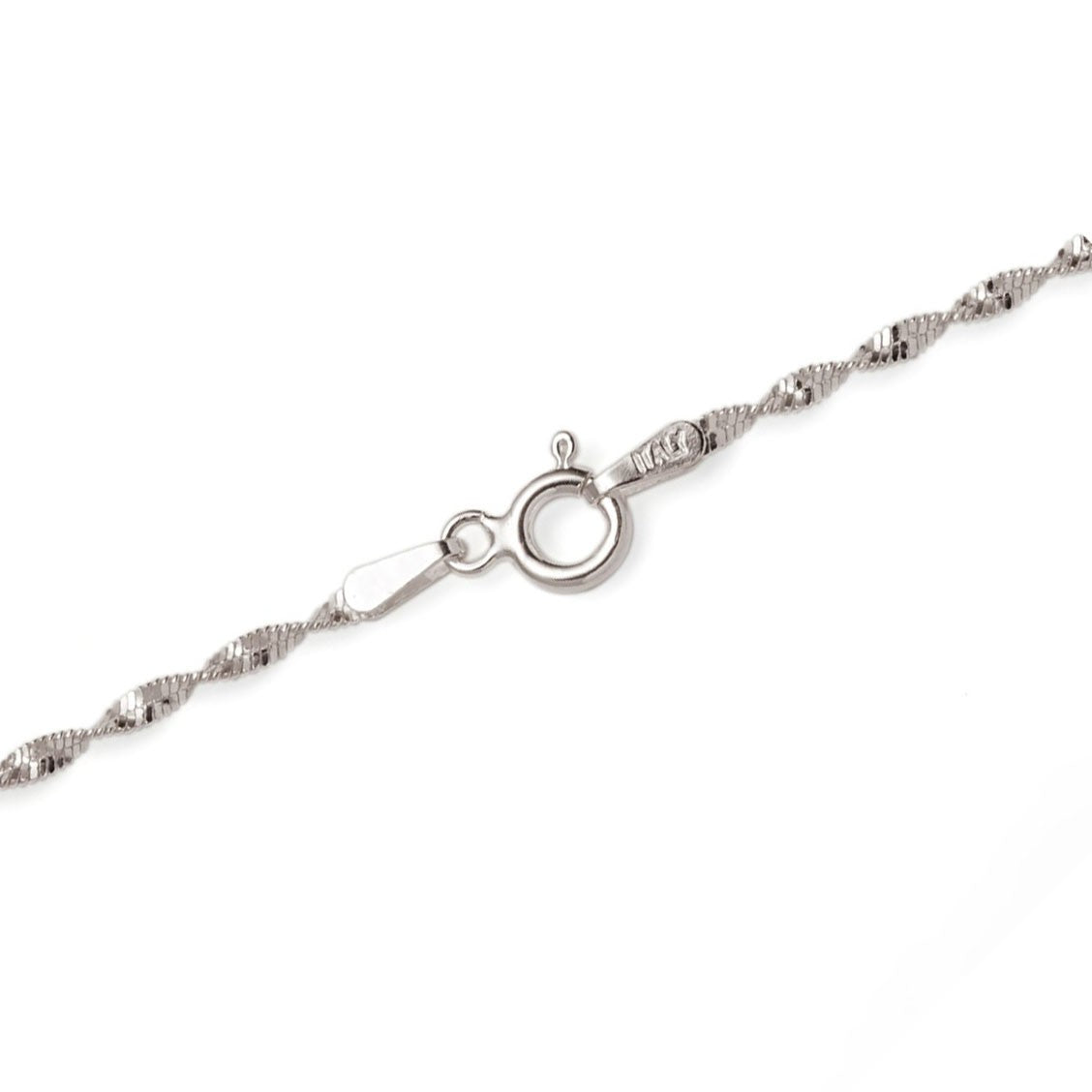 Sterling Silver Twisted Chain 40cm