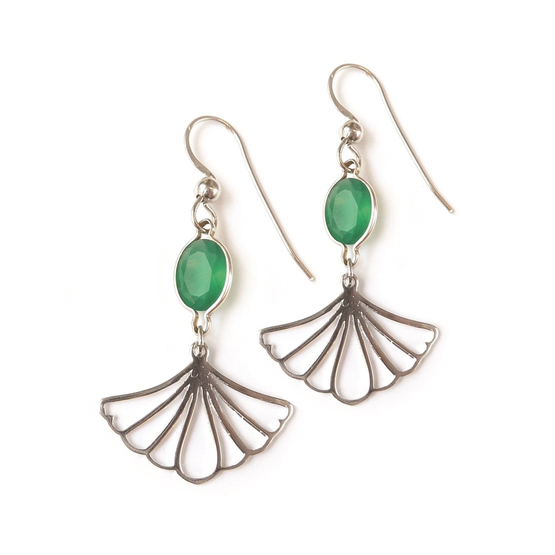 Sterling Silver Ginkgo Leaf Charm