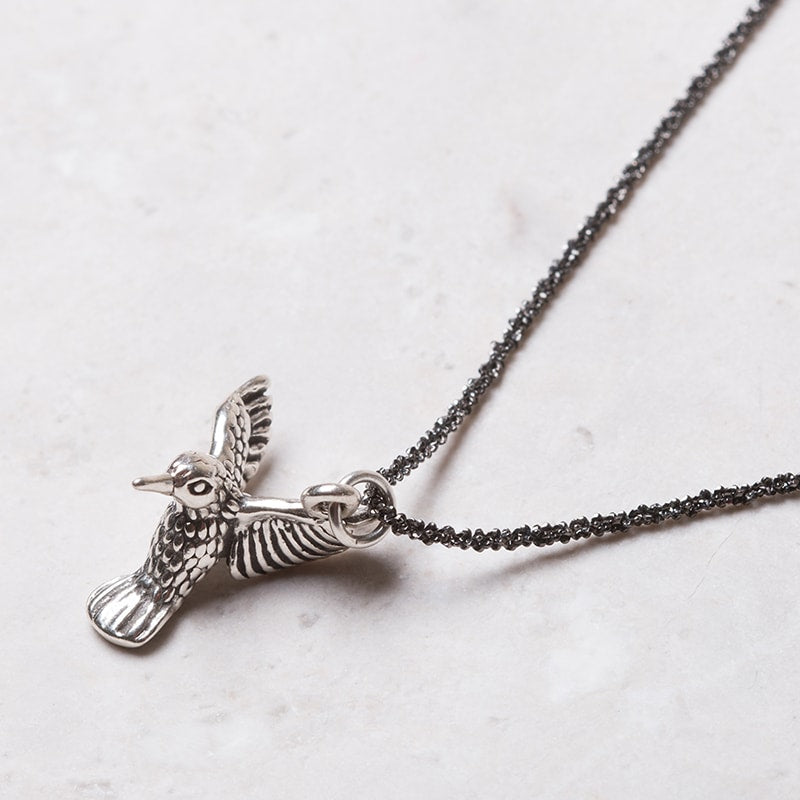 Sterling Silver Large Hummingbird Charm