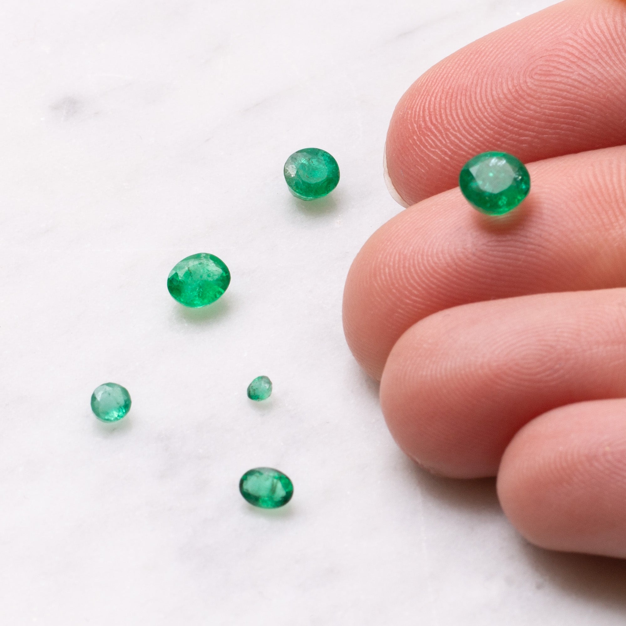 Emerald Faceted Stones