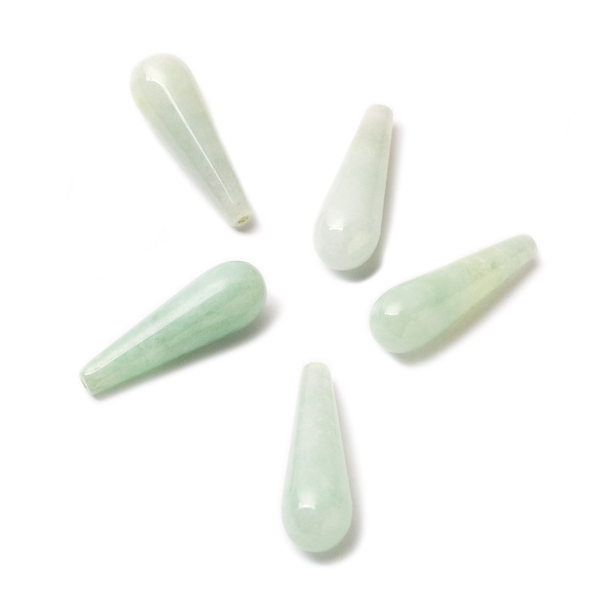 Jadeite Top Drilled Teardrop Gemstone Beads Approx 22x7mm