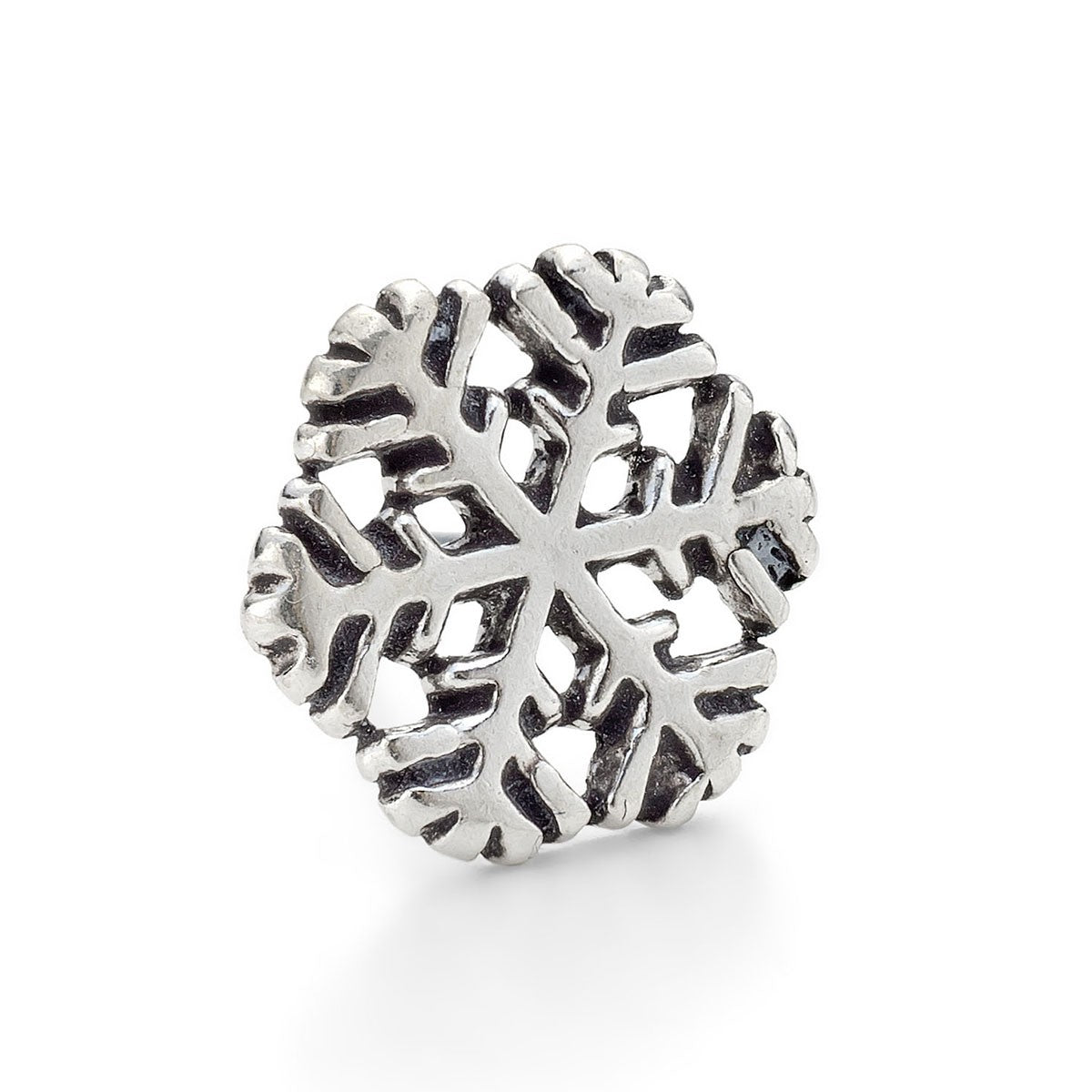 Sterling Silver Snowflake Earstuds