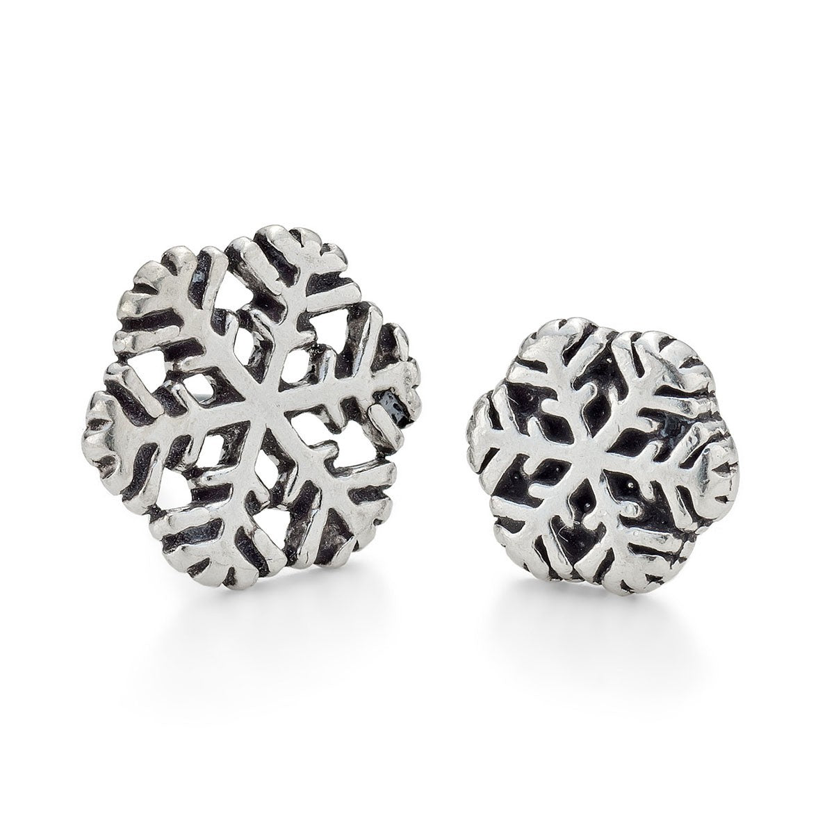 Sterling Silver Snowflake Earstuds
