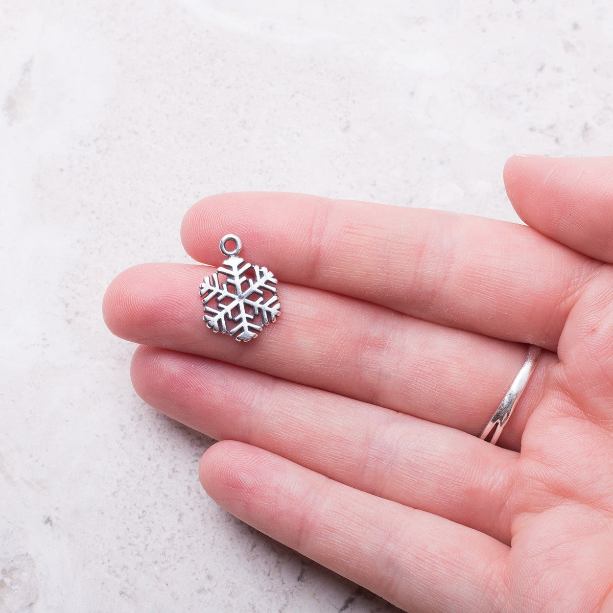 Sterling Silver Snowflake Charm