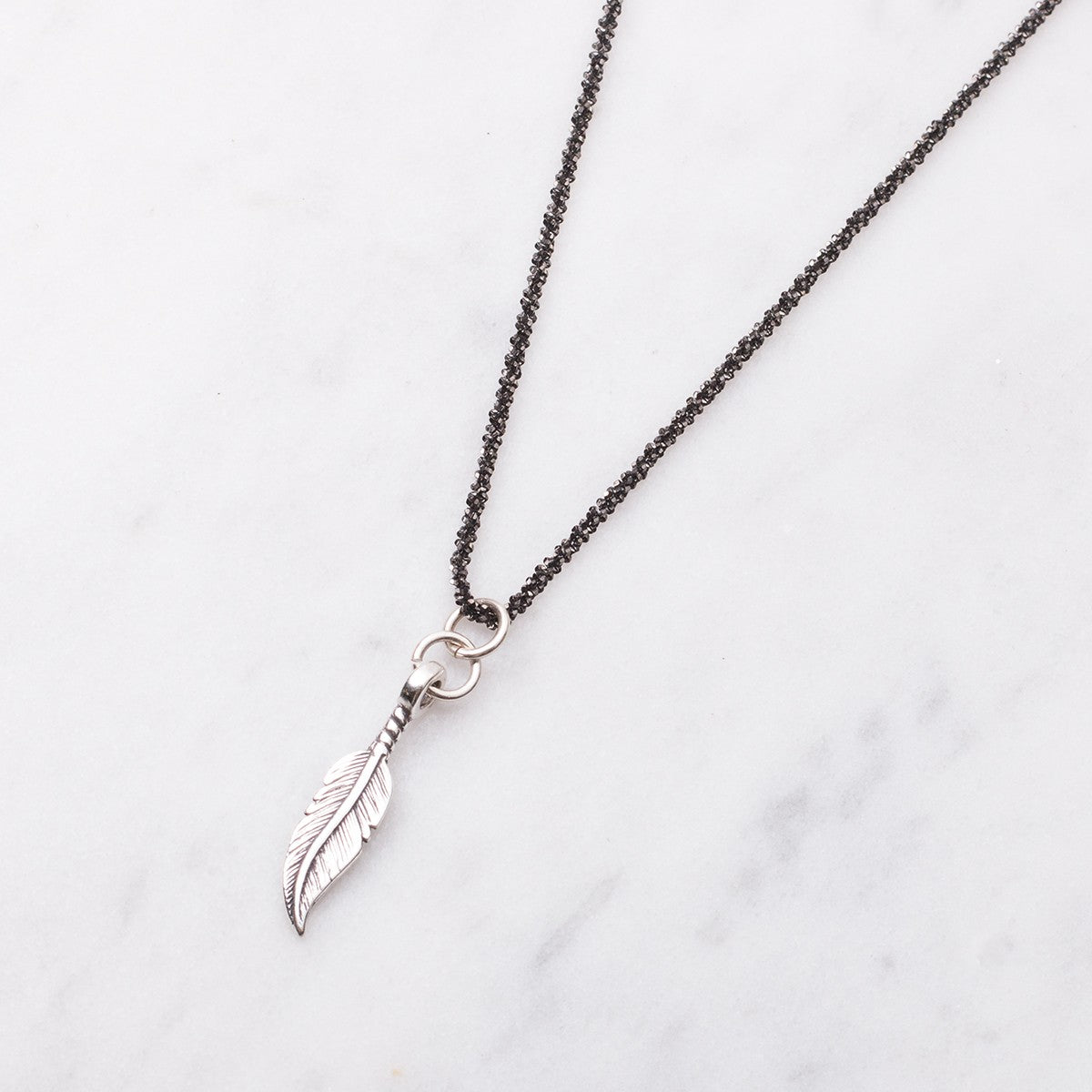 Sterling Silver Small Feather Charm