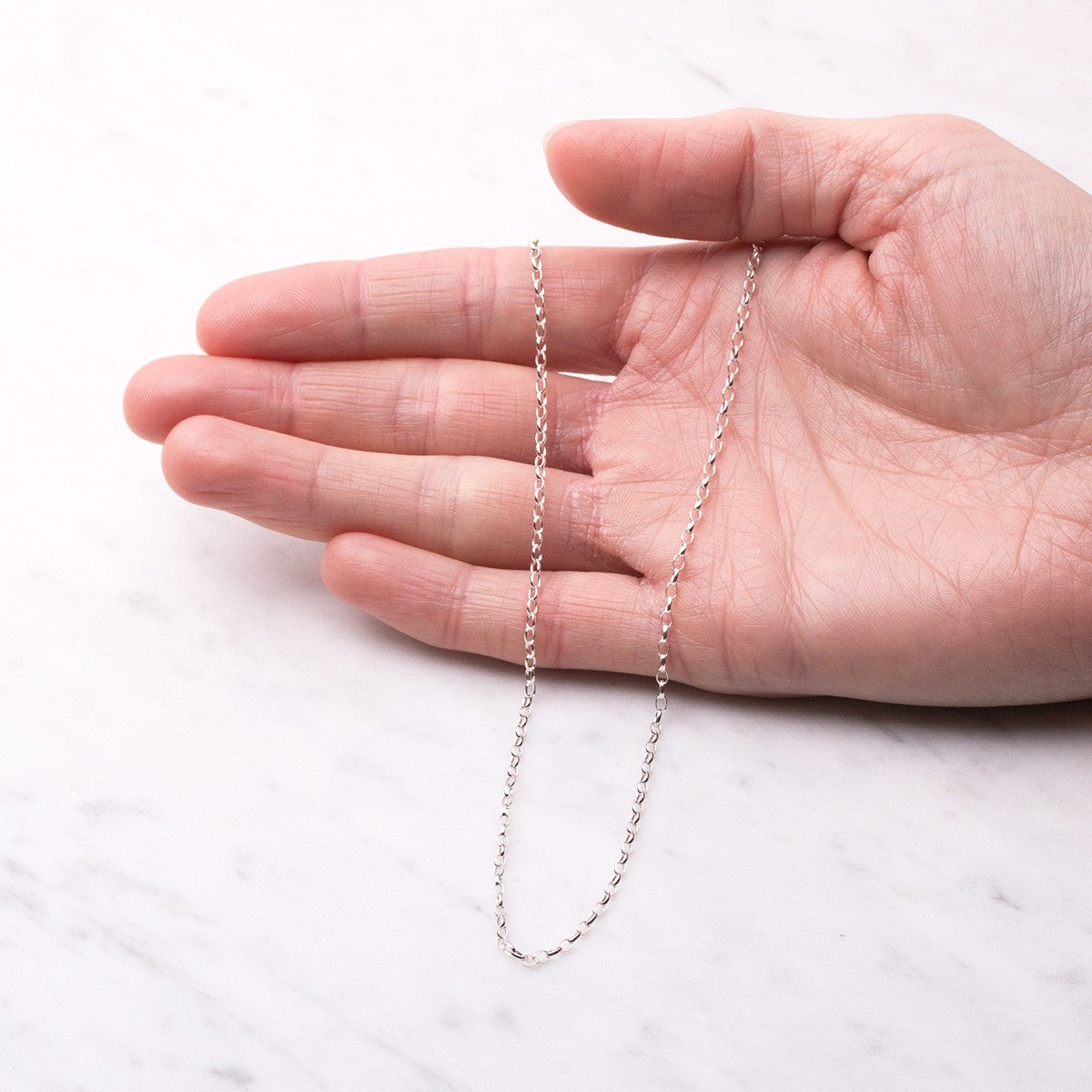 Sterling Silver Mini Belcher Chain