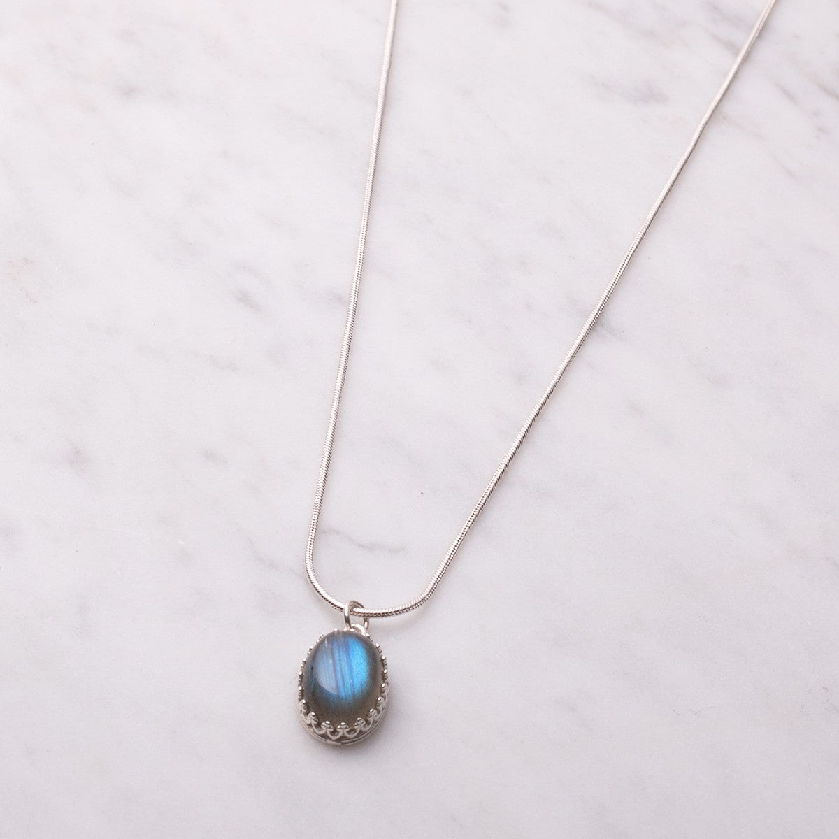 Silver Plated Snake Chain 45cm Necklet