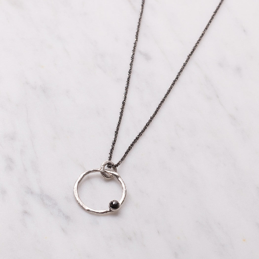 Sterling Silver Black Oxidized Diamond Cut Rope Chain