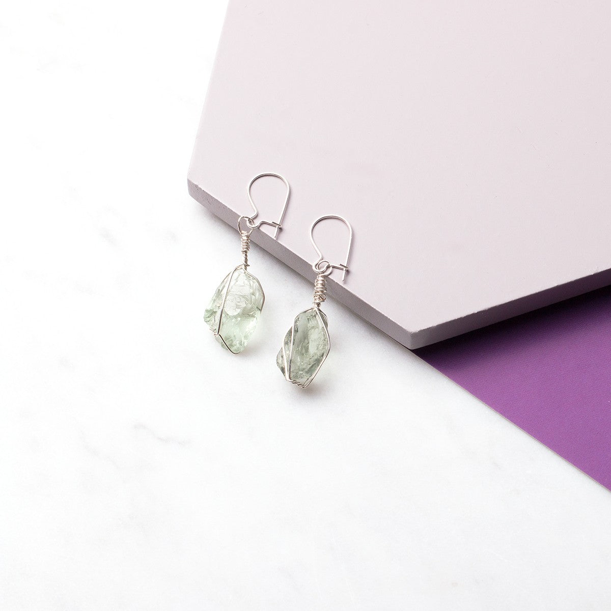 Rough Green Amethyst Natural Crystals Undrilled Approx 9mm