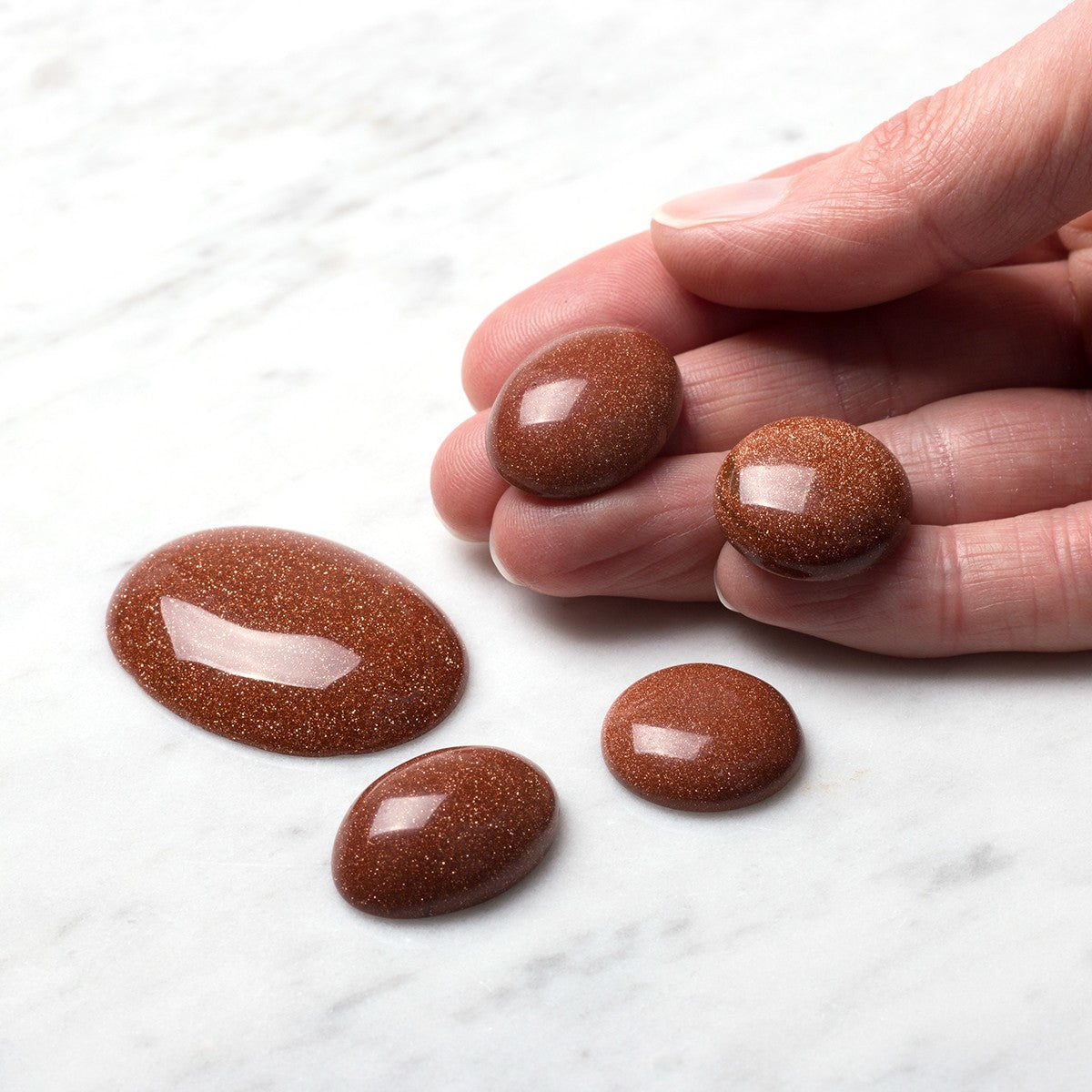 Goldstone Cabochons