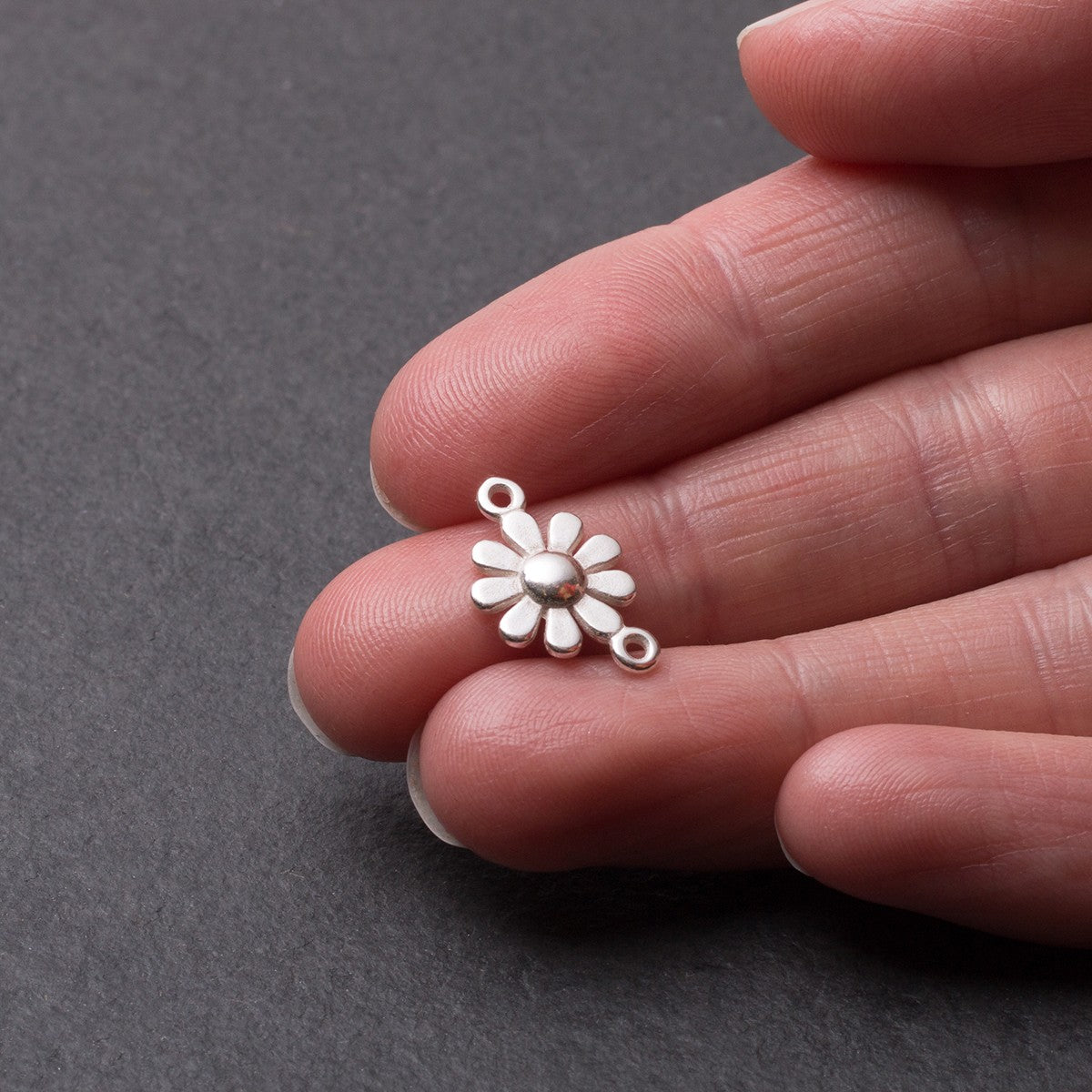 Sterling Silver Daisy Connector Link