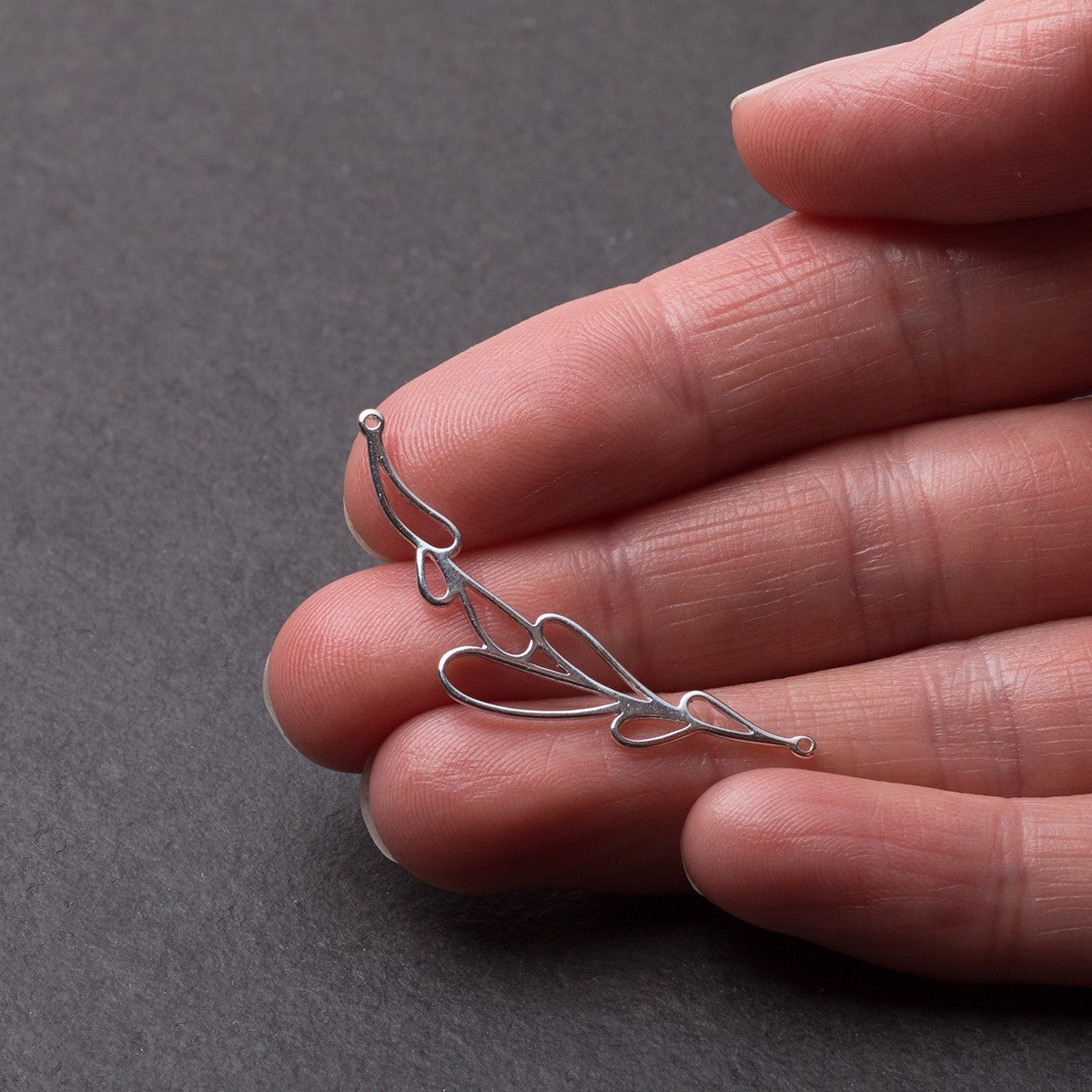 Sterling Silver Dewdrop Connector Link