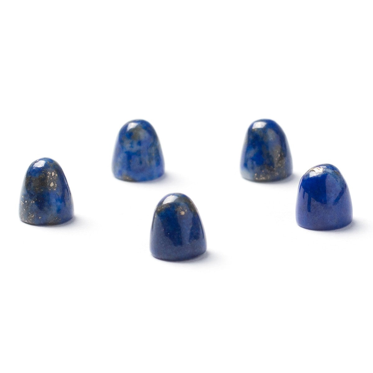Lapis Lazuli Bullet Shaped Cabochons Approx 5mm