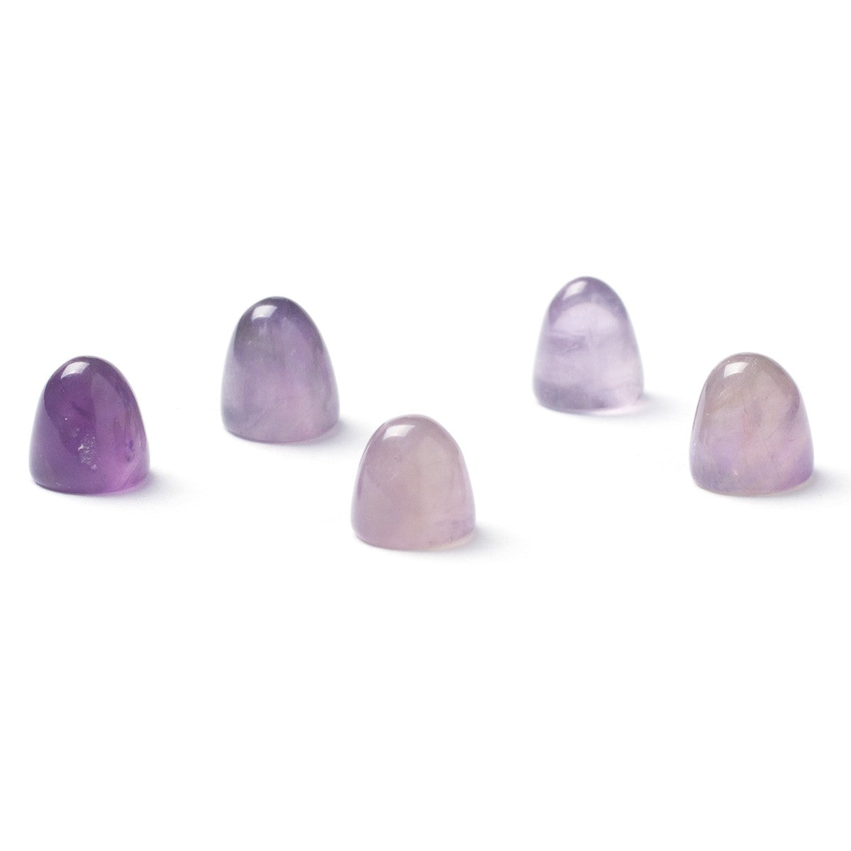 Amethyst Bullet Shaped Cabochons Approx 5mm