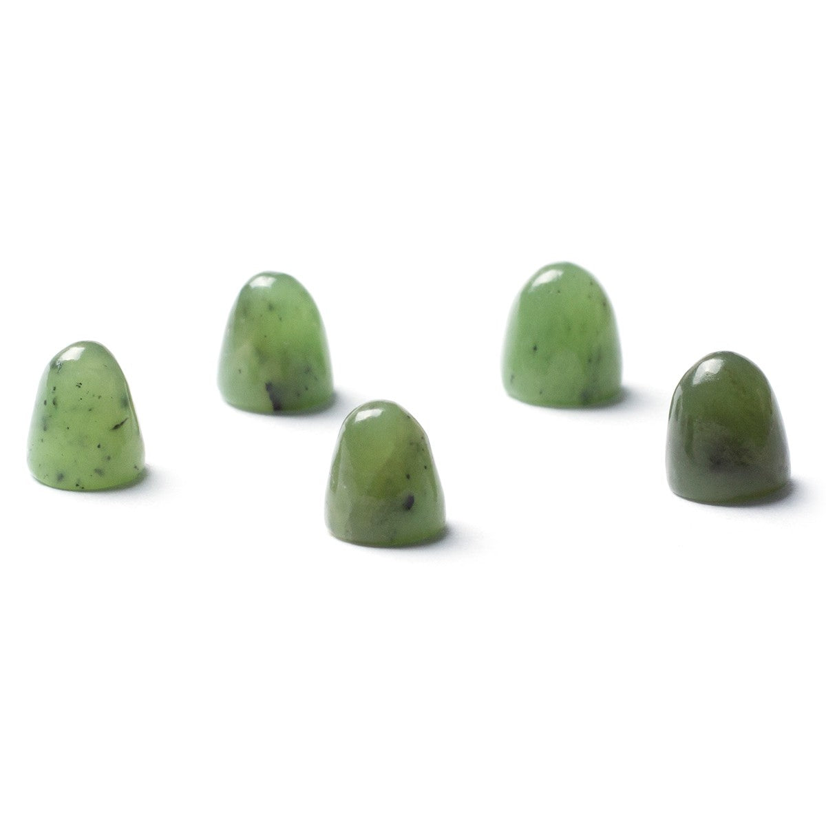 Nephrite Jade Bullet Shaped Cabochons Approx 5mm