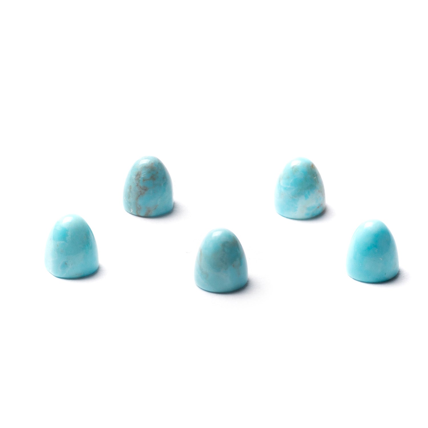 Turquoise Howlite Bullet Shaped Cabochons Approx 5mm